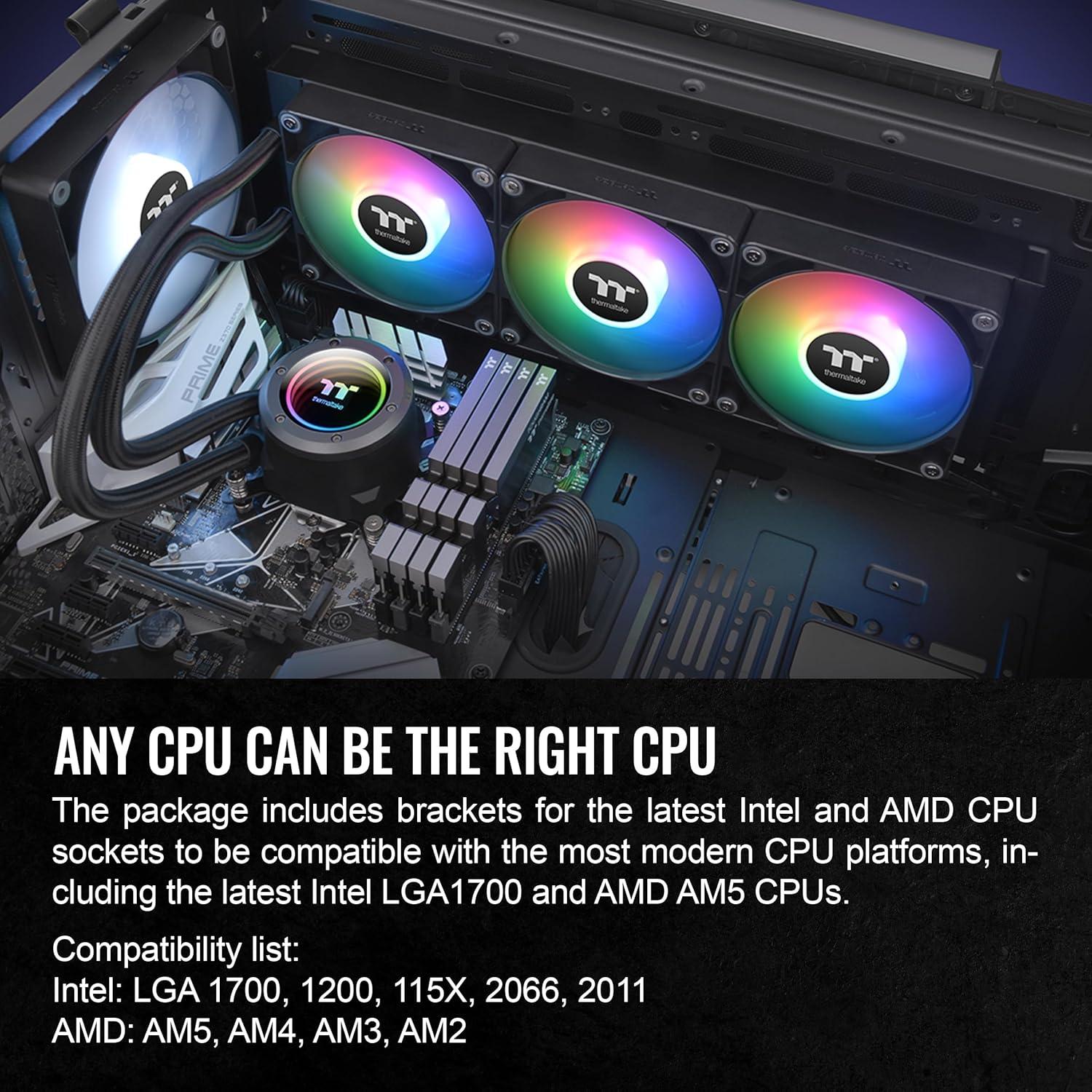 Enfriador Líquido Thermaltake TH360 ARGB V2 360mm Negro