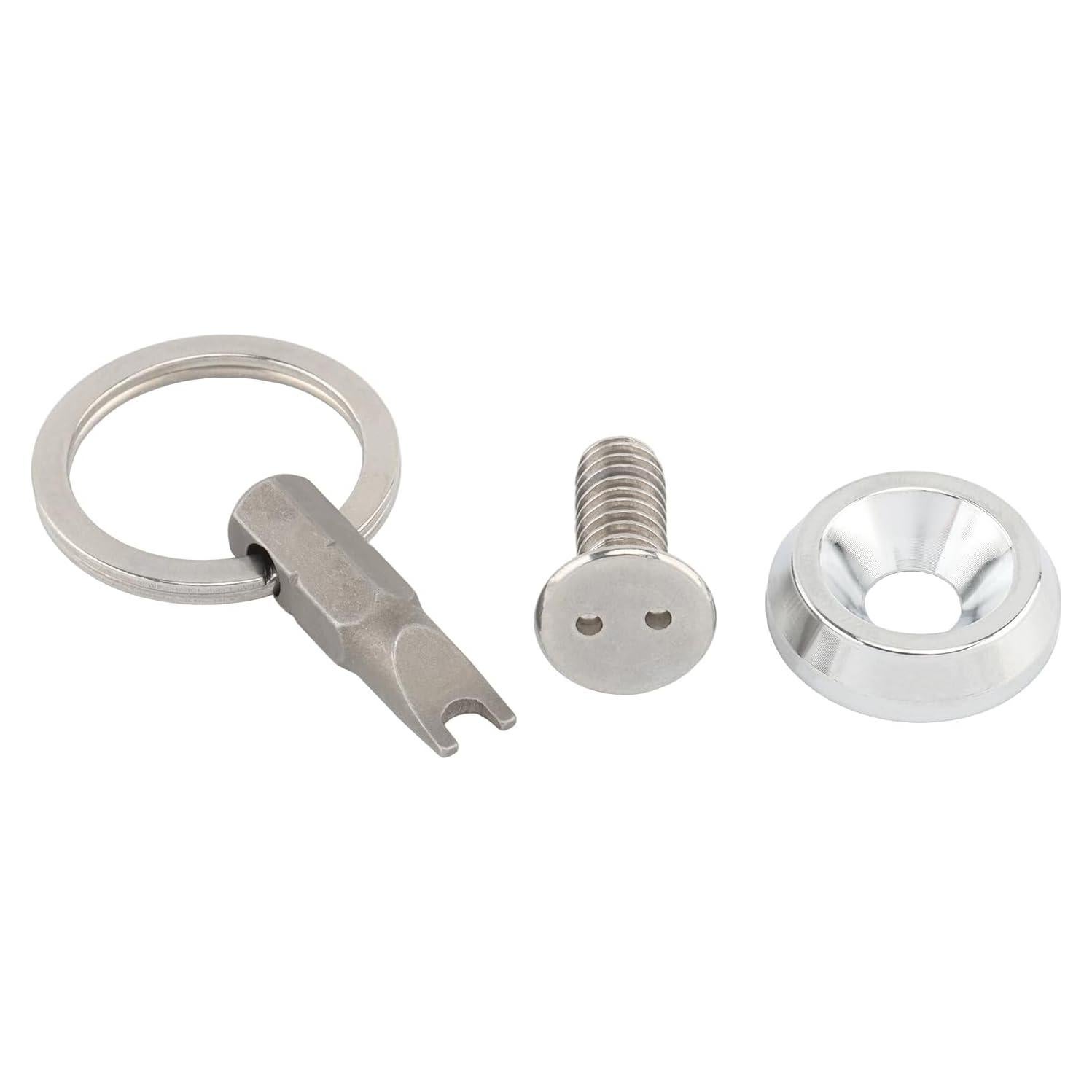 Tornillo de Asiento Antirrobo Daklvng 1/4"-20 Cromo para Harley 1996-2024