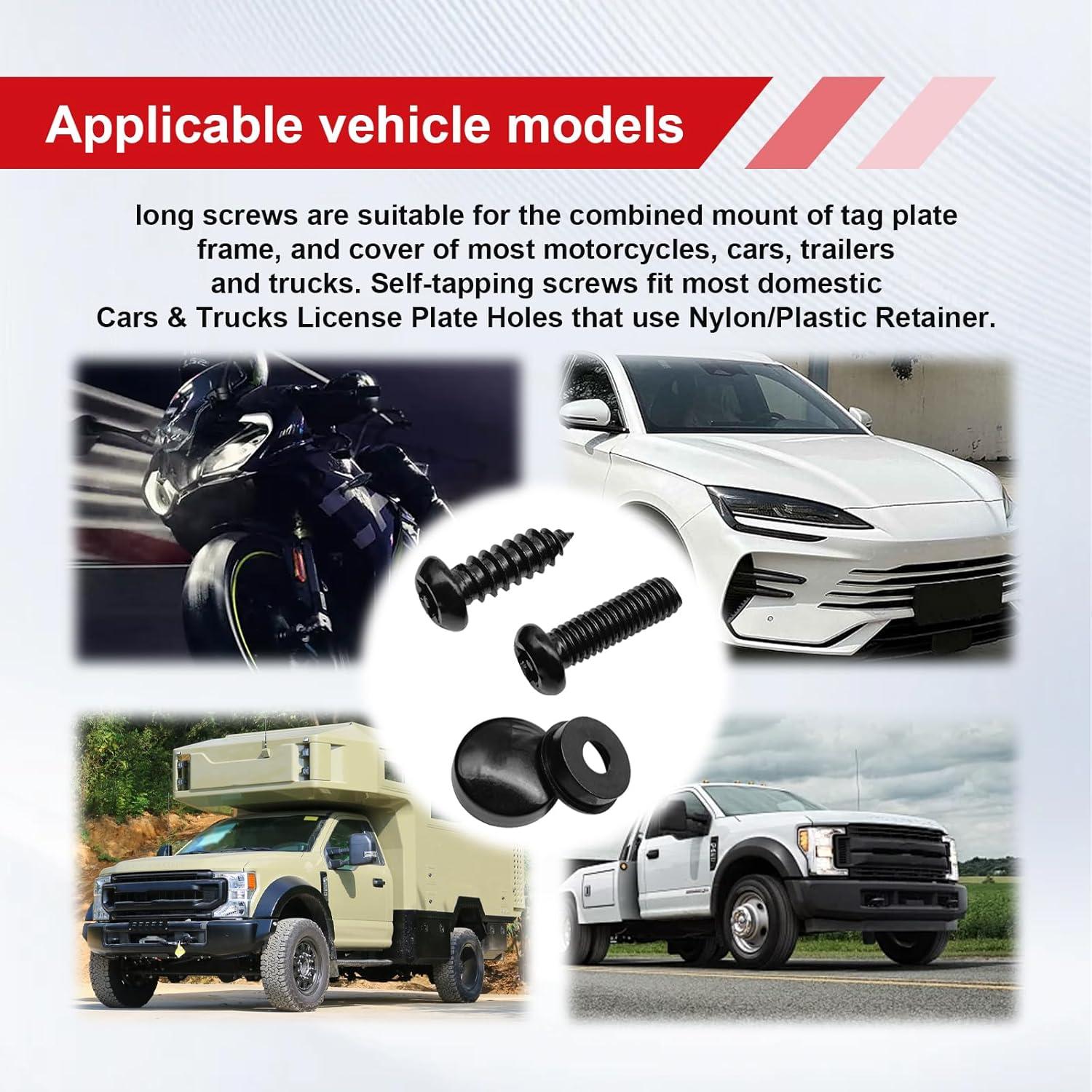 Kits de Tornillos de Seguridad Icyhaws M6 para Placas de Licencia