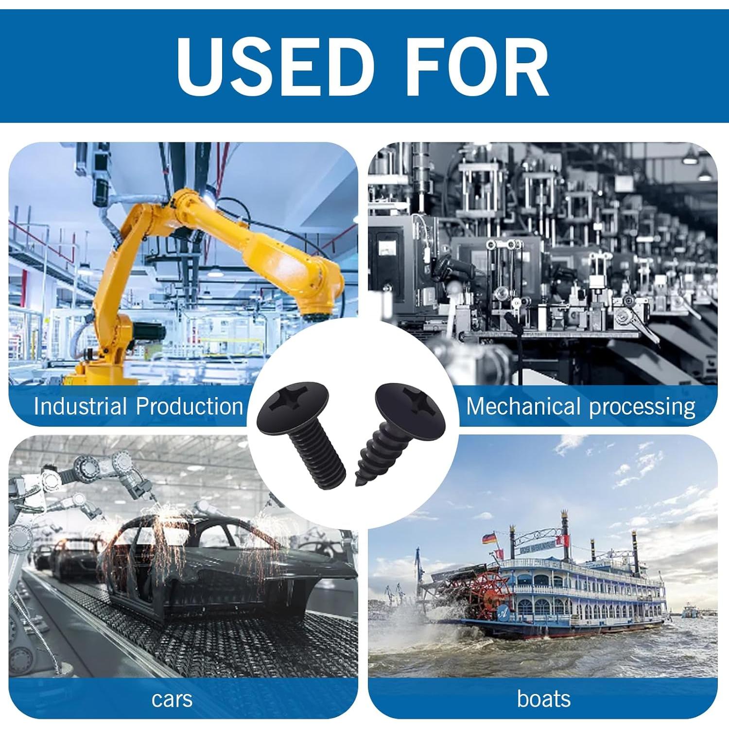 Kit de Tornillos M6 Acero Inoxidable LcQIMT para Placas de Licencia