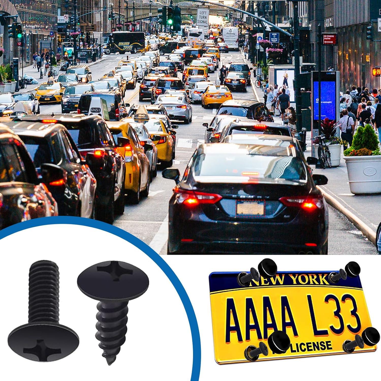 Kit de Tornillos M6 Acero Inoxidable LcQIMT para Placas de Licencia