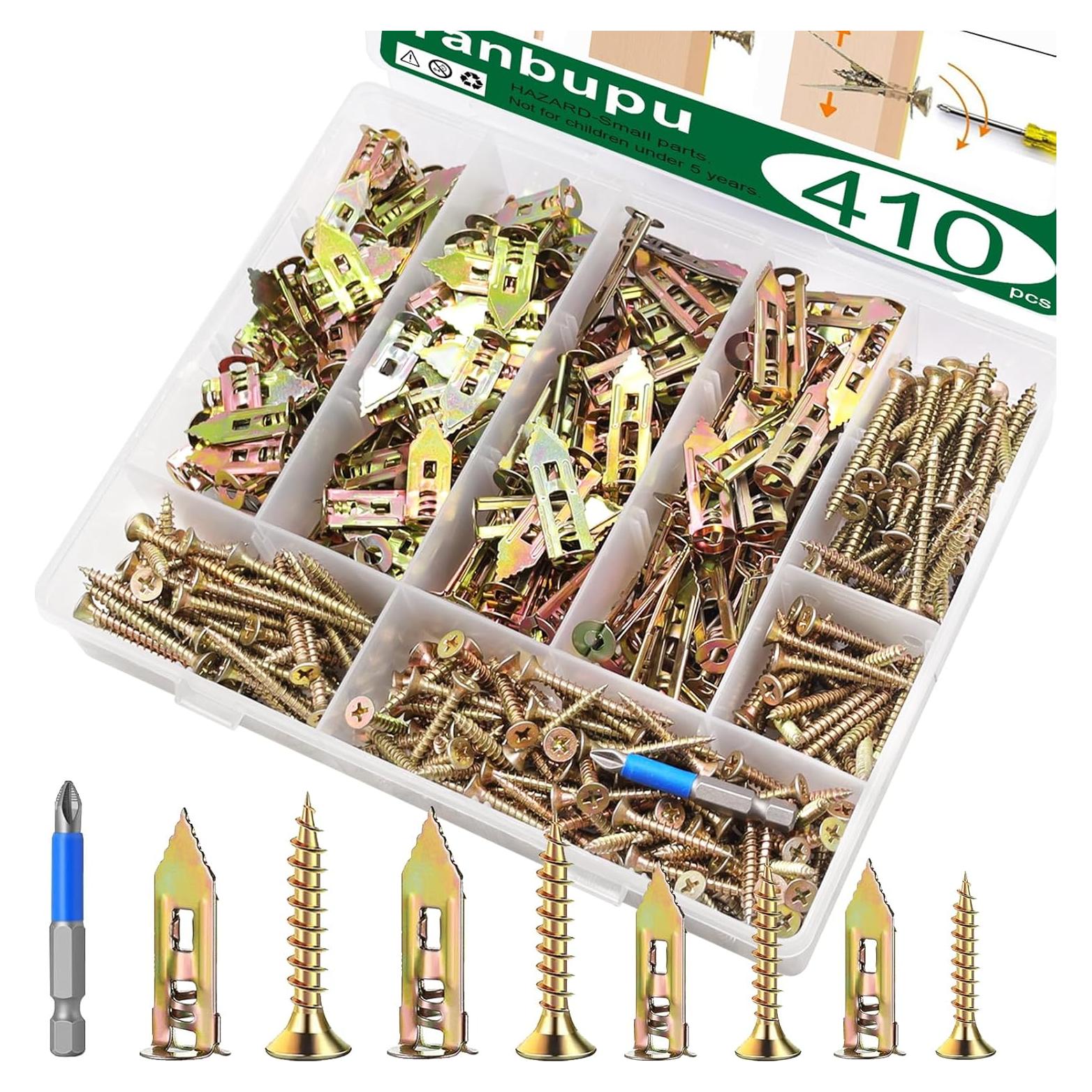 Kit de Anclajes para Paneles de Yeso Tanbupu 410pcs