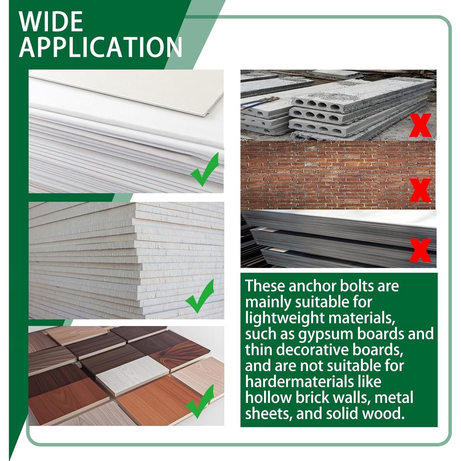 Kit de Anclajes para Paneles de Yeso Tanbupu 410pcs