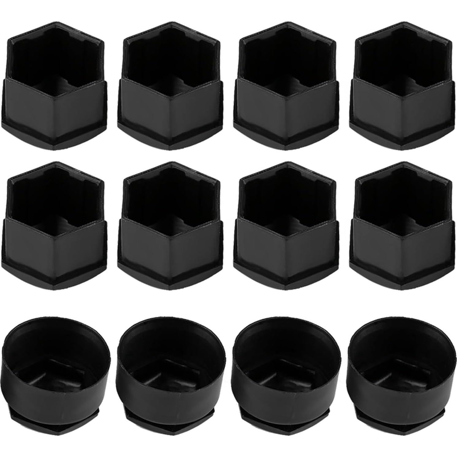 Cubiertas de Tuerca de Rueda Majatou 20pcs Antirrobo Negro