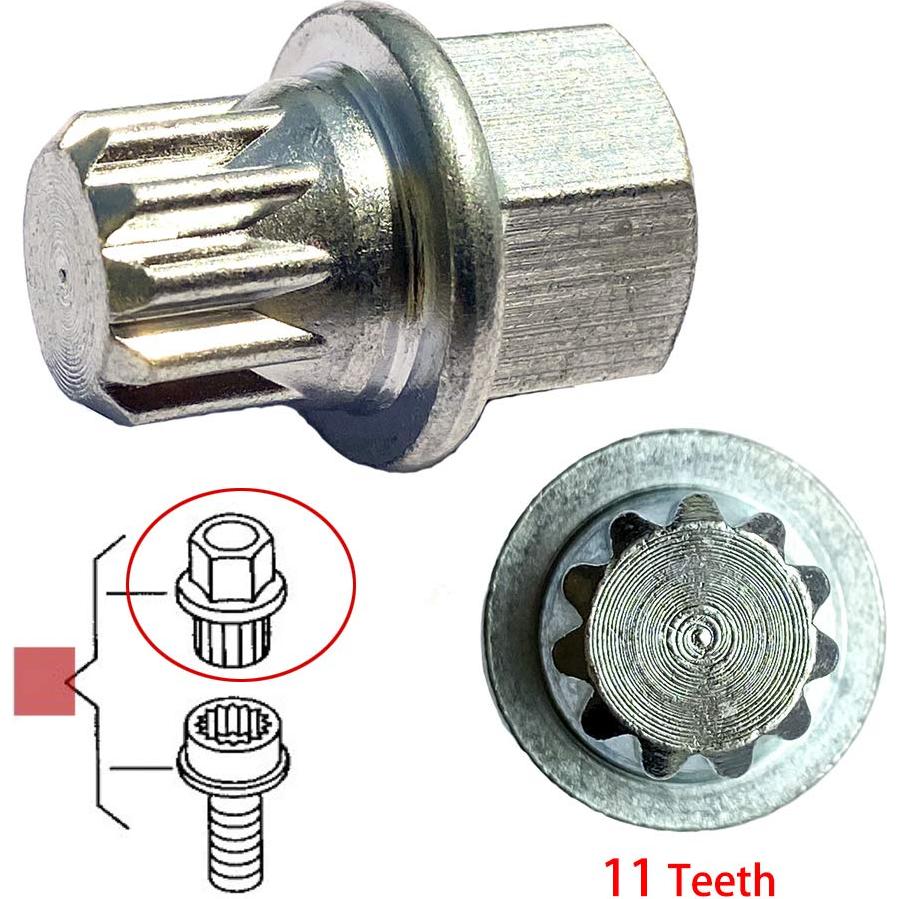 Adaptador de llave de tuerca de bloqueo de rueda antirrobo 11 splines VW Audi