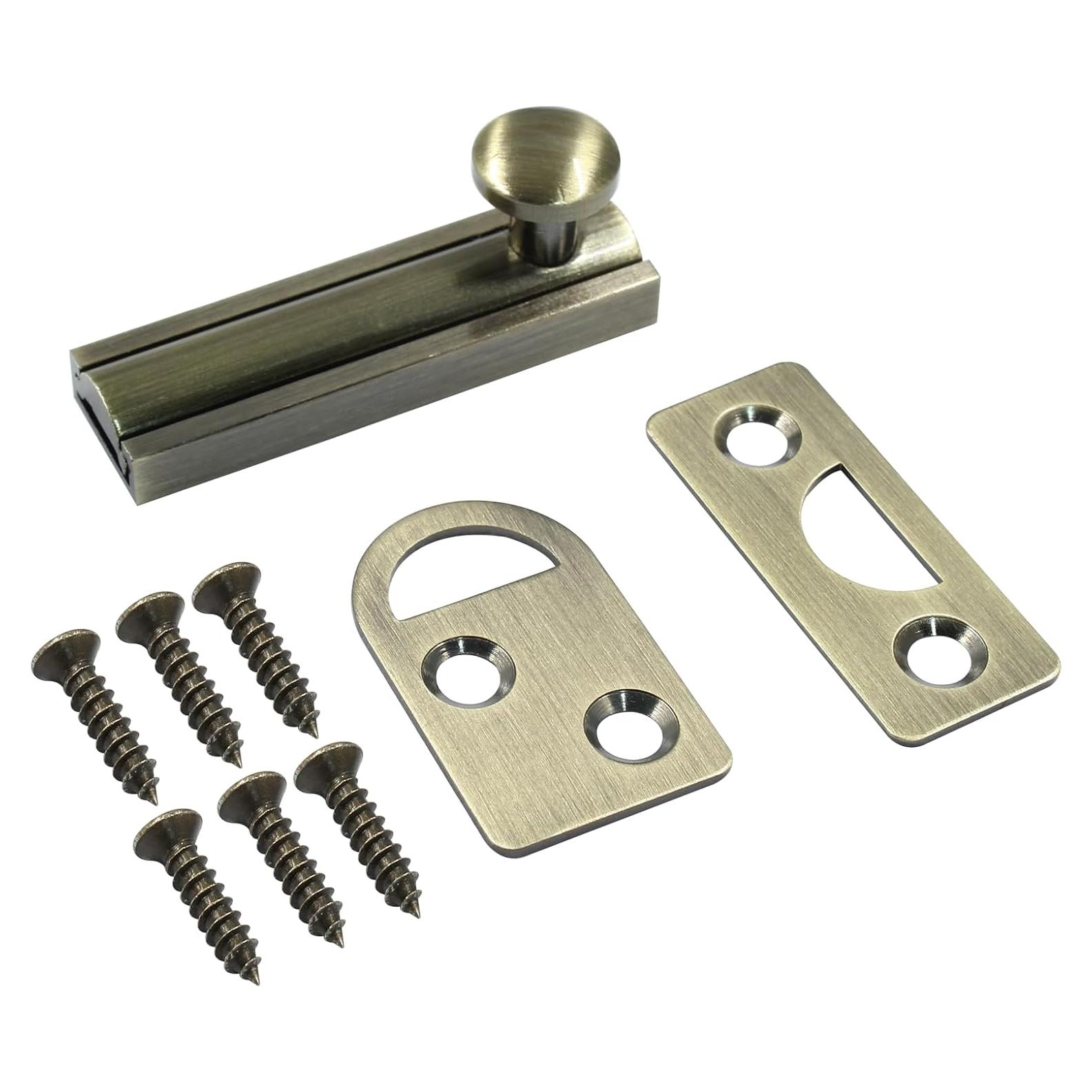 Cerrojo Deslizante PHITUODA de Latón Antirrobo 5 cm Bronce