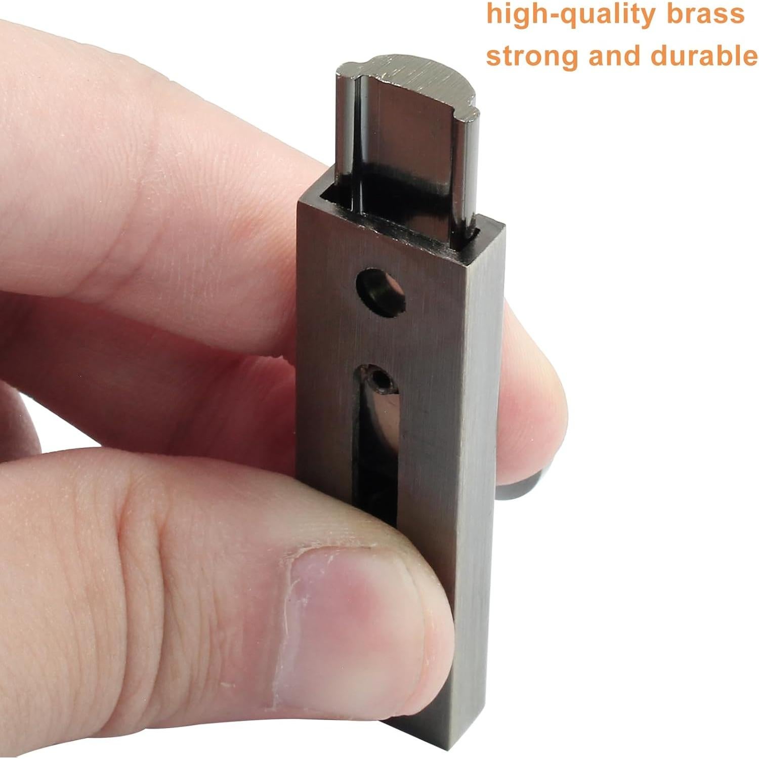 Cerrojo Deslizante PHITUODA de Latón Antirrobo 5 cm Bronce