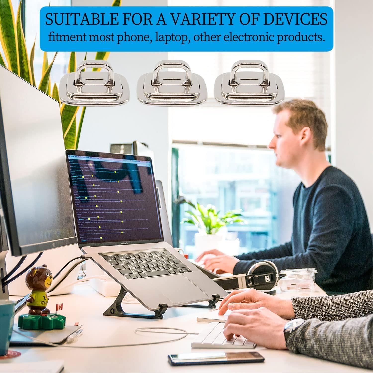 Paquete de 3 Placas de Seguridad Antirrobo Zolunu para Laptops