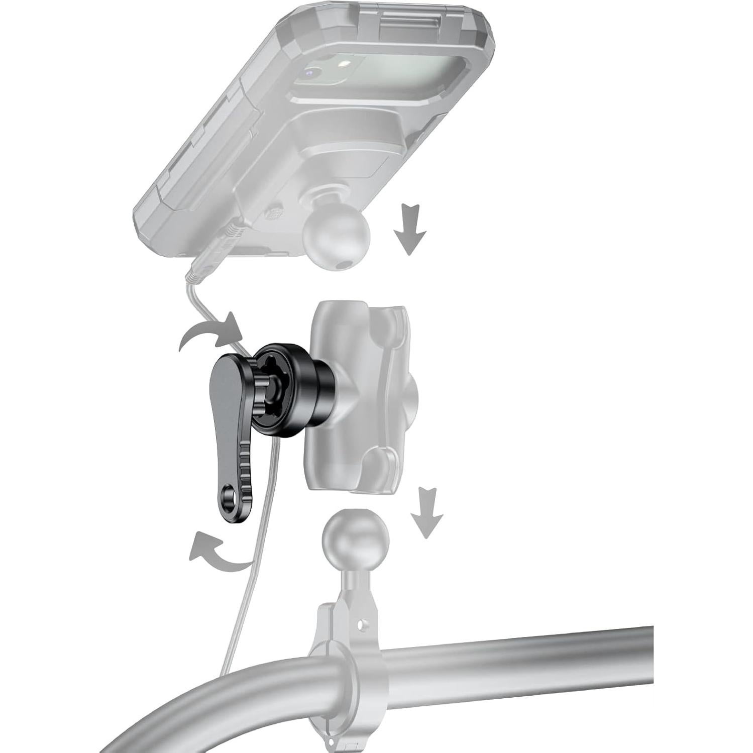 Cerradura Antirrobo iMESTOU para Soporte de Teléfono RAM