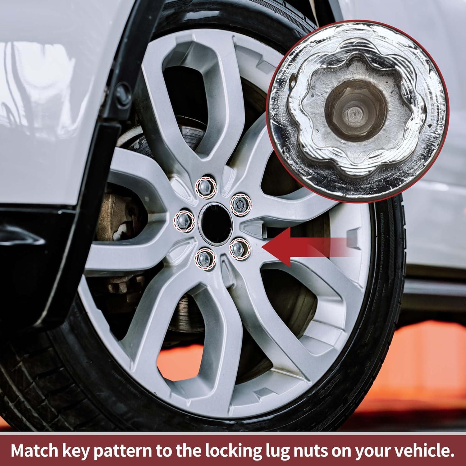 Juego de Tuercas de Bloqueo de Rueda HEROFFIX Tipo L 17mm