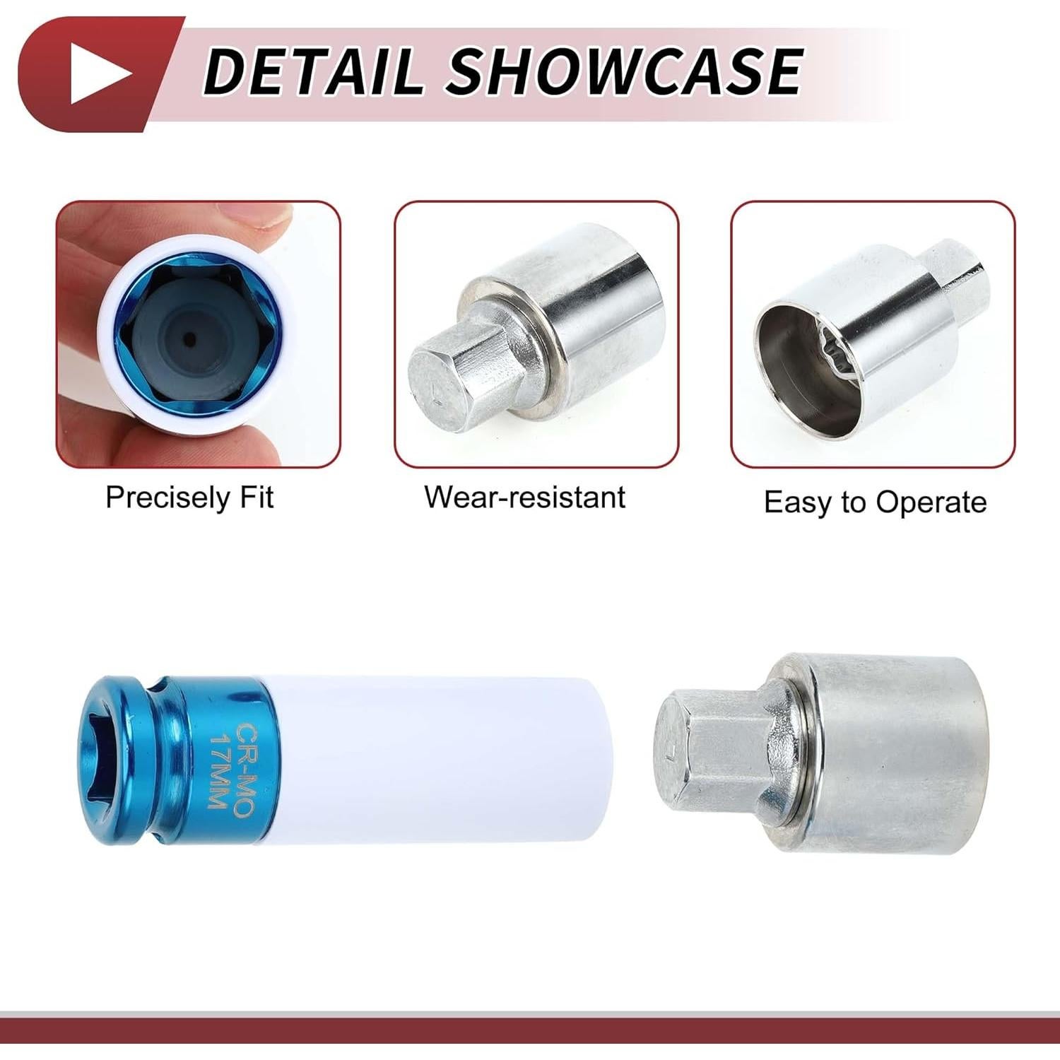 Juego de Tuercas de Bloqueo de Rueda HEROFFIX Tipo L 17mm