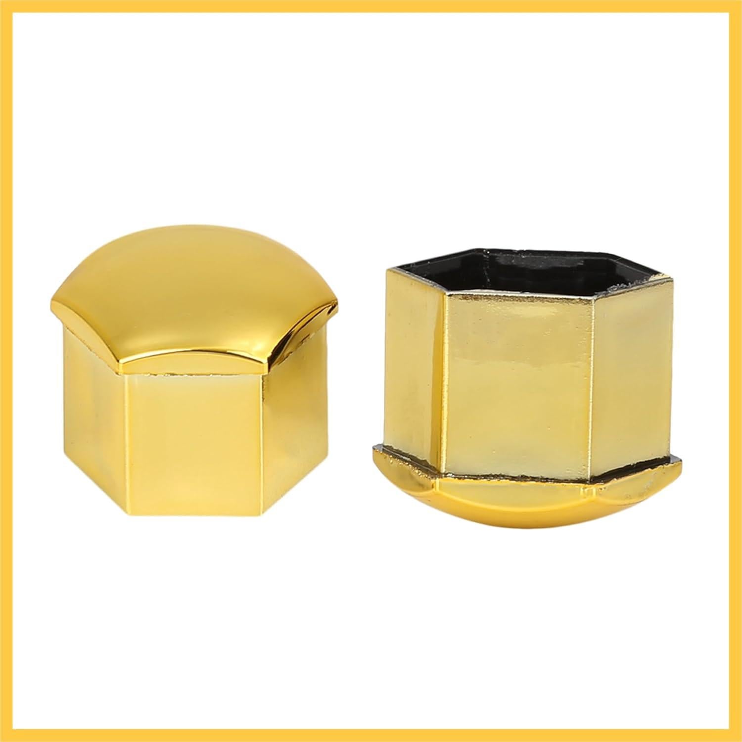 20 Tapas de Plástico Dorado para Tuercas de Rueda REPAIROCK