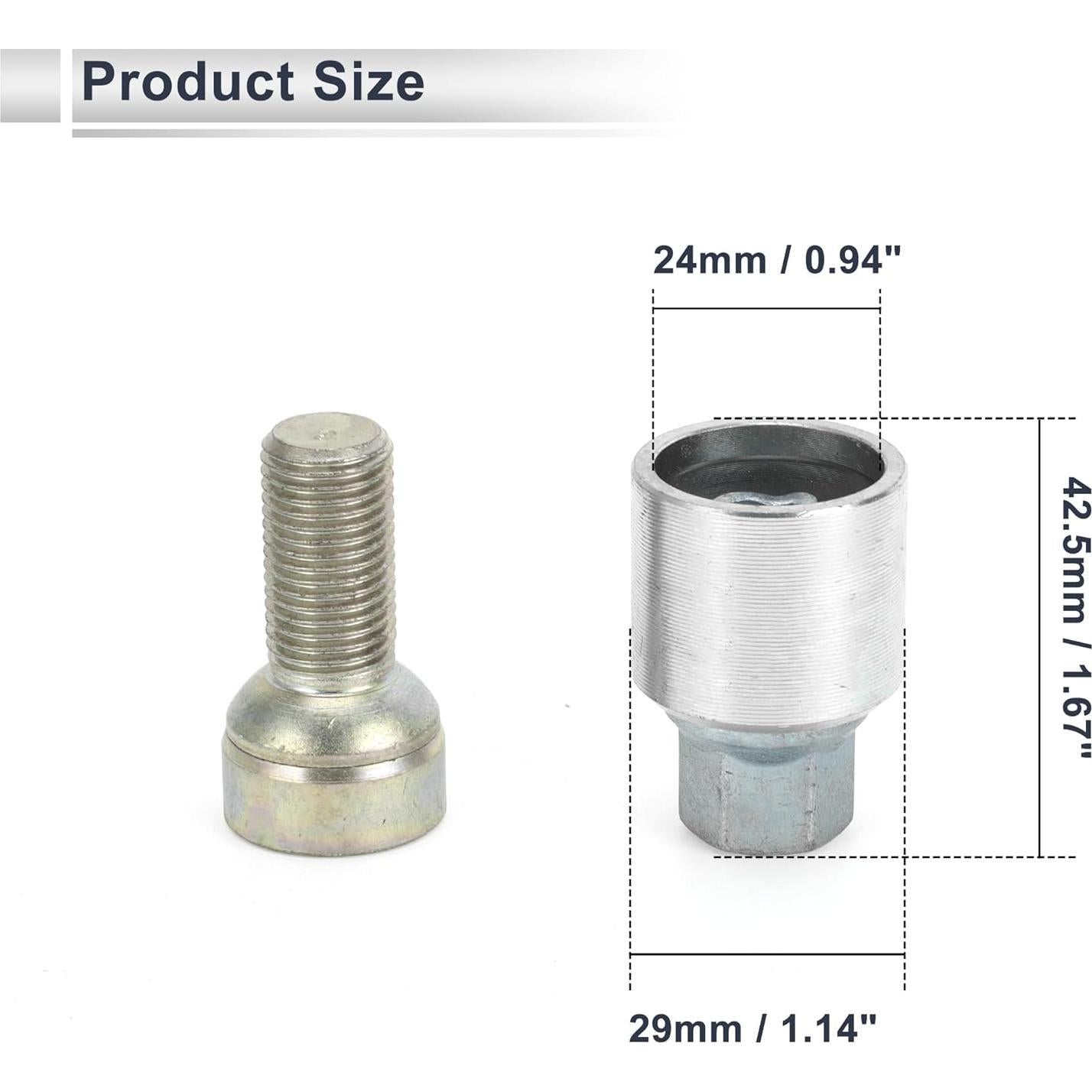 Juego de tuercas de bloqueo de rueda RATCHROLL Tipo G para Audi