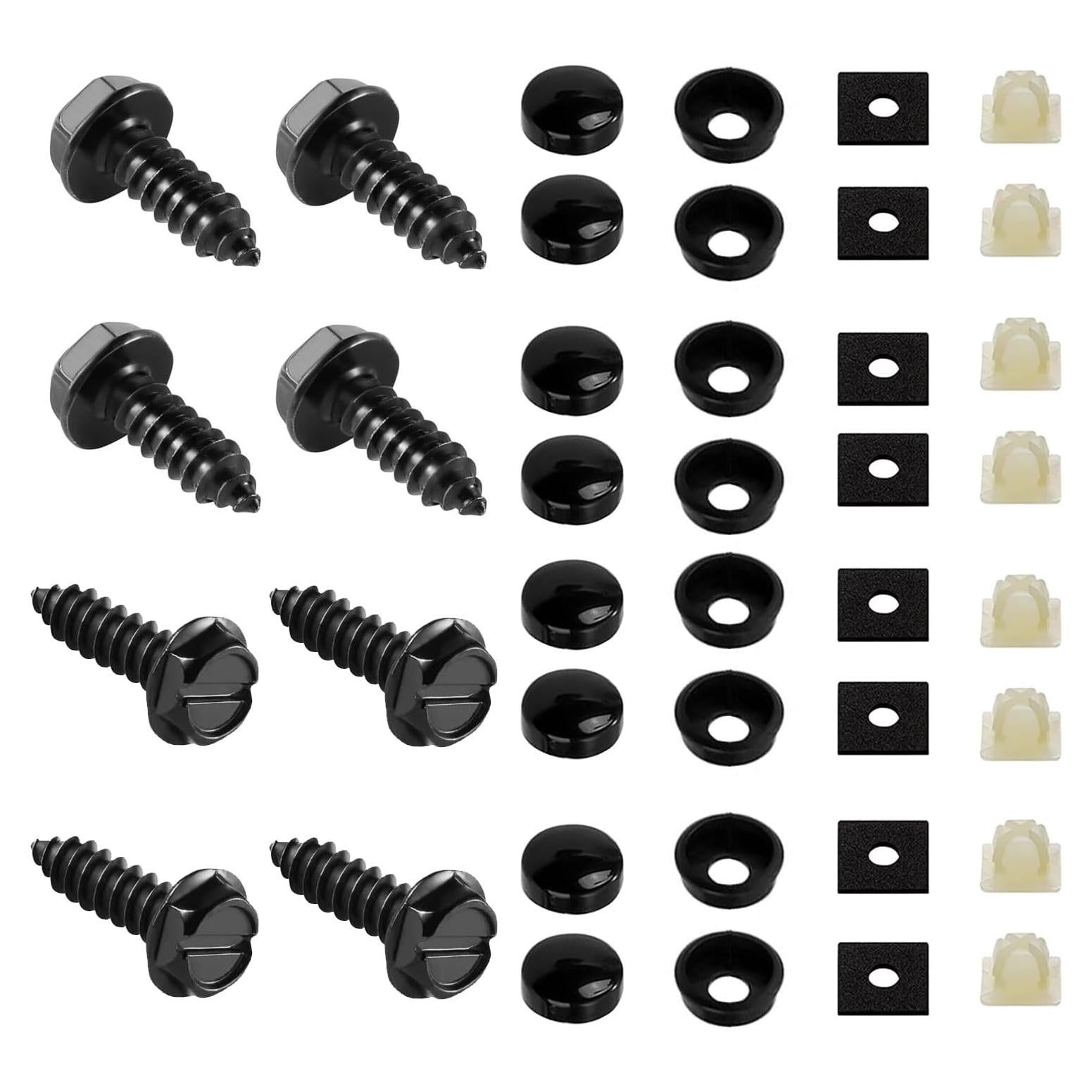 Kit de Tornillos Antirrobo Ferianl para Placas de Matrícula 8 Pzas