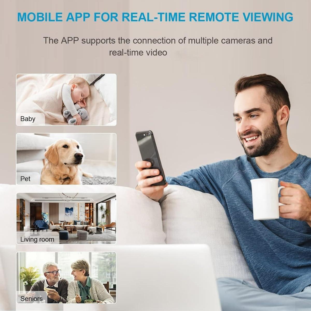 Cámara Oculta Inalámbrica Zaiew X7D HD 1080p con App