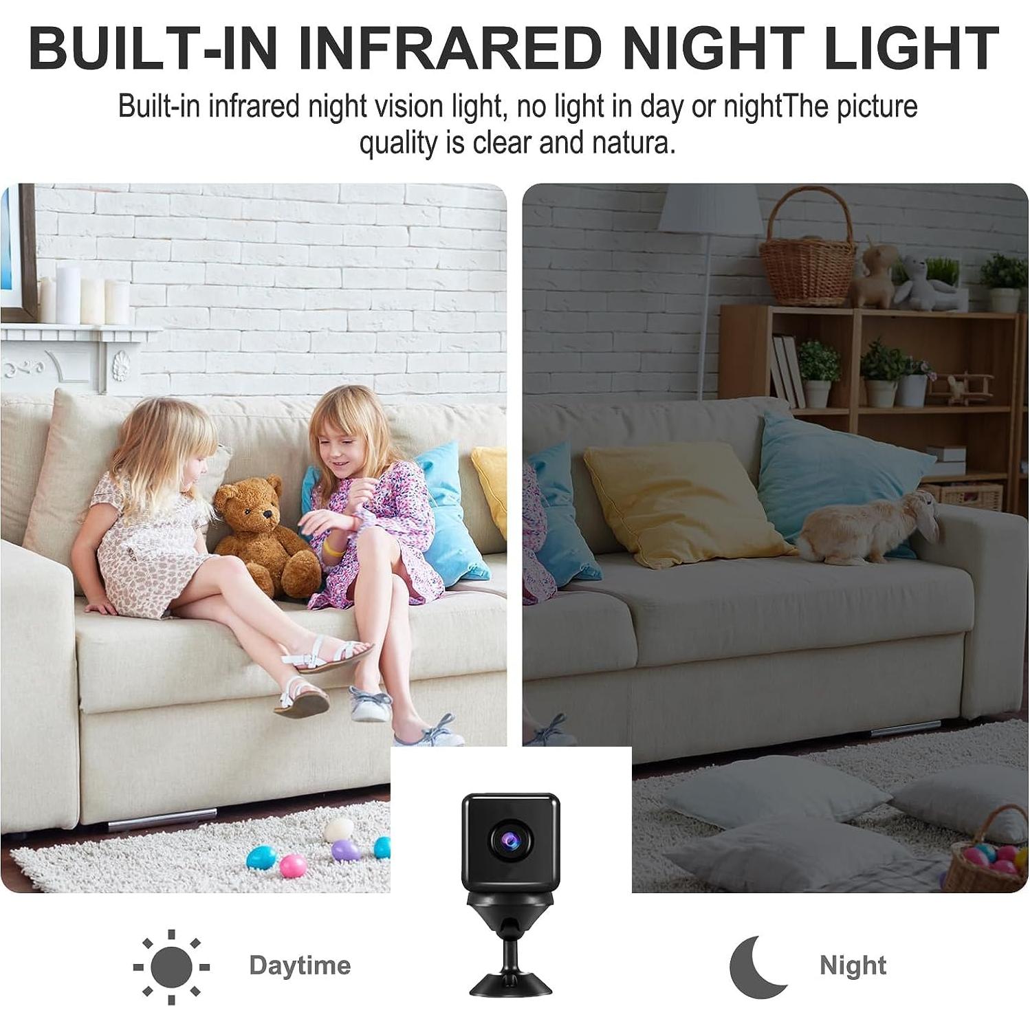 Cámara Oculta Inalámbrica Zaiew X7D HD 1080p con App