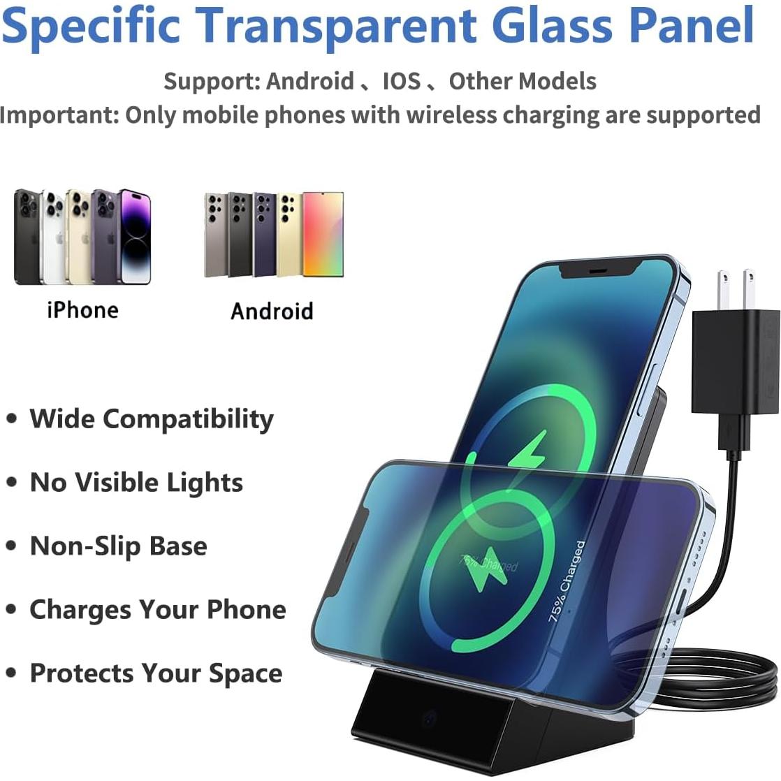 Cargador de Teléfono LIZVIE con Cámara Oculta 1080P HD