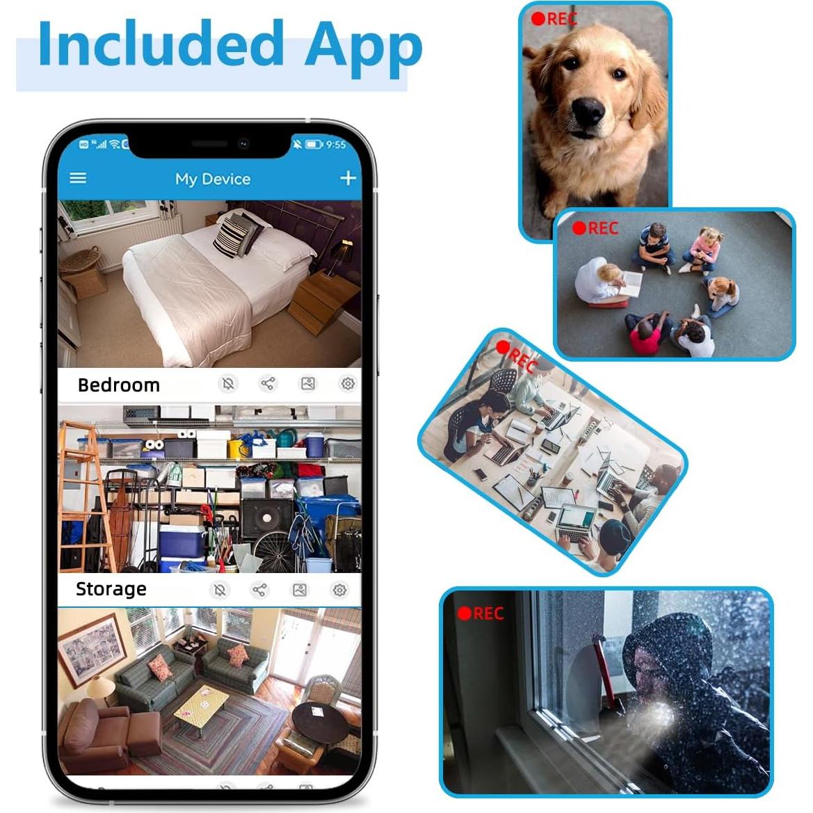 Cargador de Cámara Oculta LIZVIE con Visión Nocturna 1080P