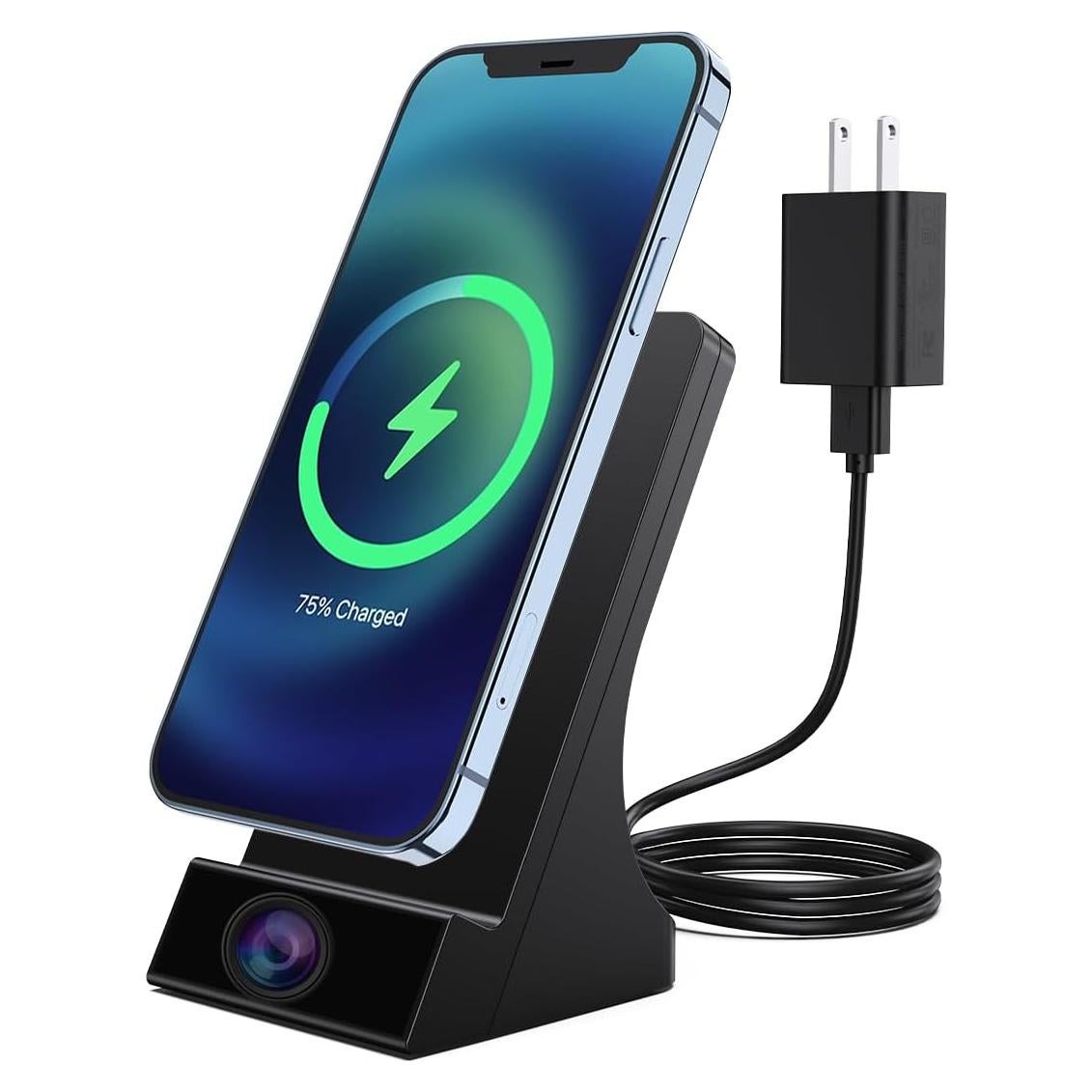 Cargador Inalámbrico con Cámara Oculta LIZVIE 1080P