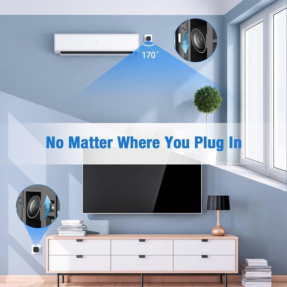 Cargador Cámara Espía LIZVIE 1080P HD WiFi Visión Nocturna