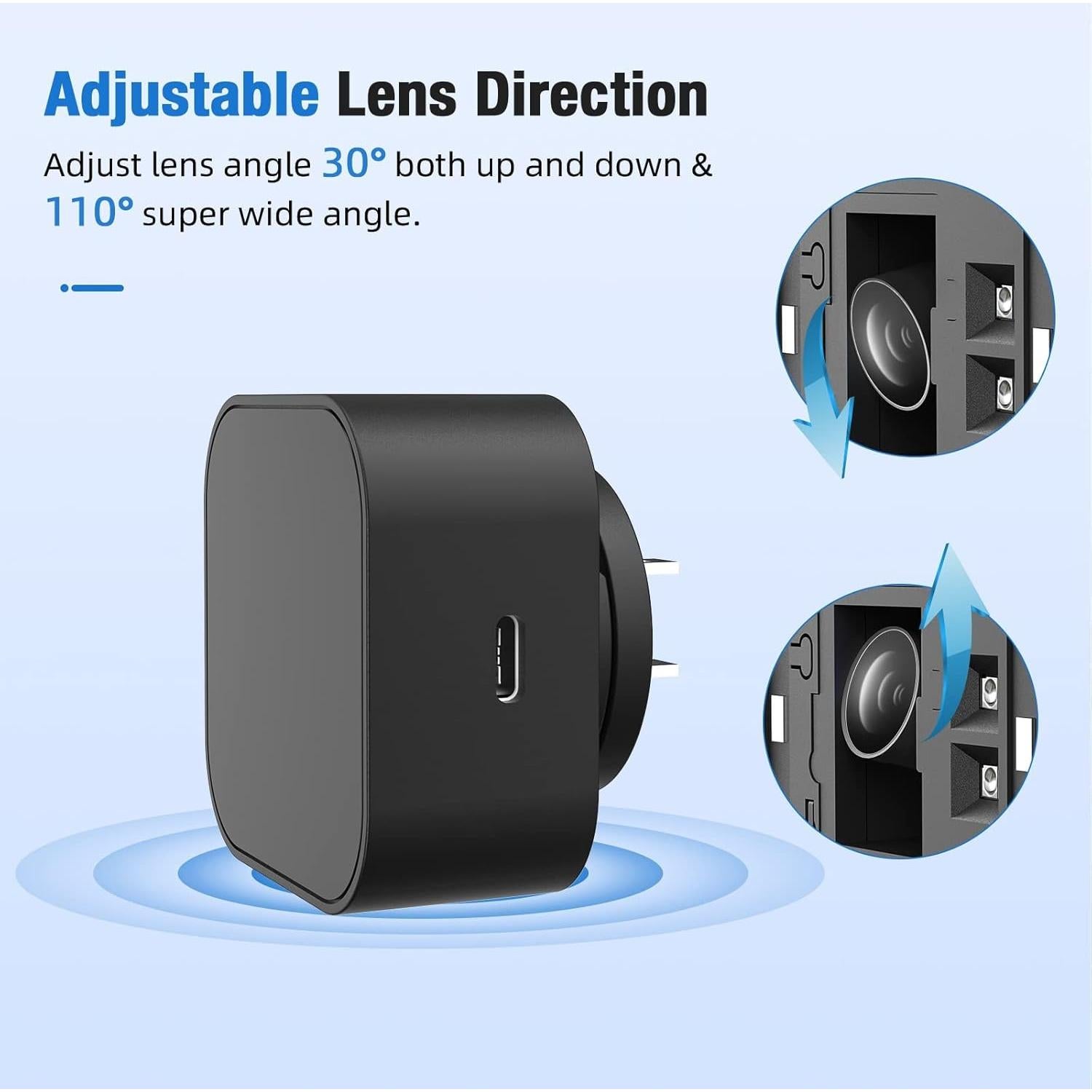 Cámara Oculta Cargador LIZVIE 1080p WiFi 2.4G Visión Nocturna