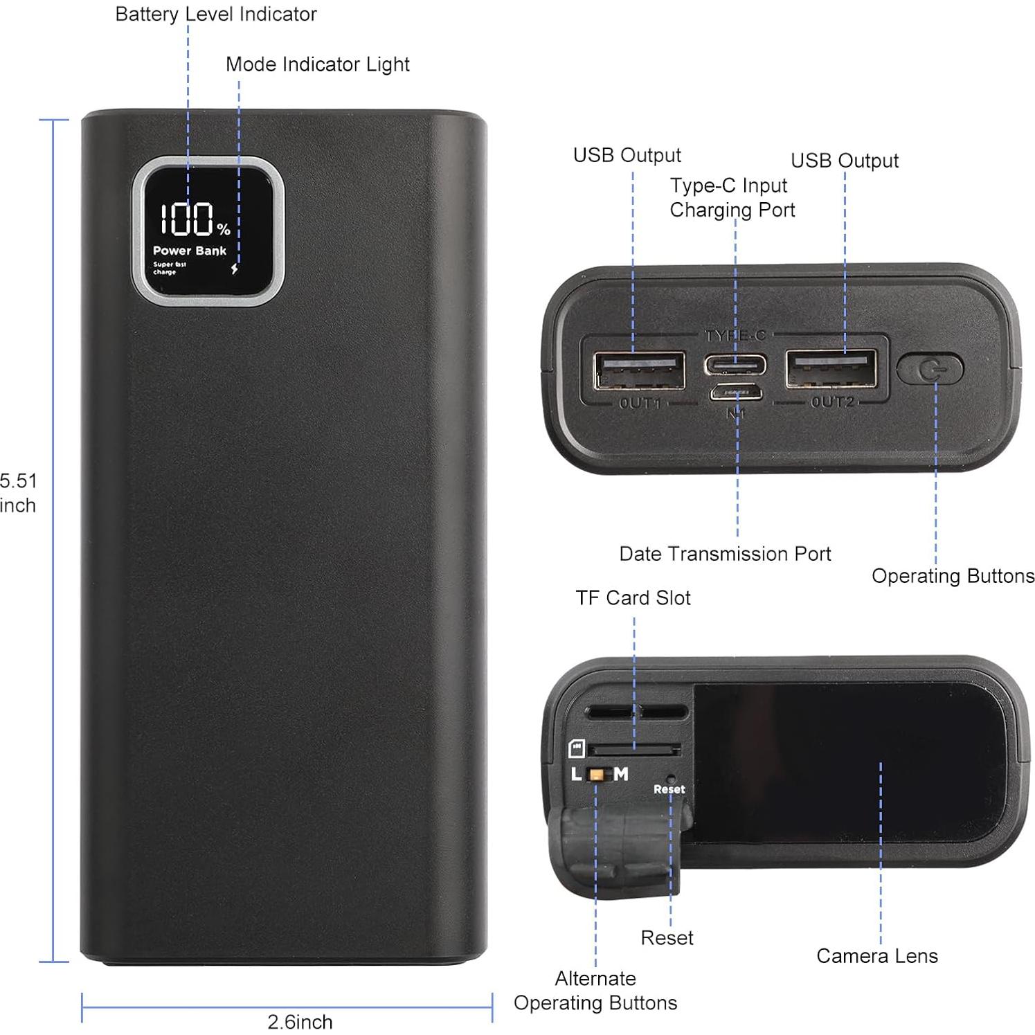 Cámara Interior 2K WatchfulVision con Banco de Energía 10000mAh