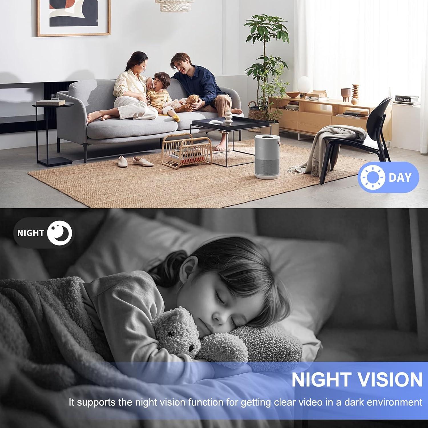 Cámara Interior 2K WatchfulVision con Banco de Energía 10000mAh