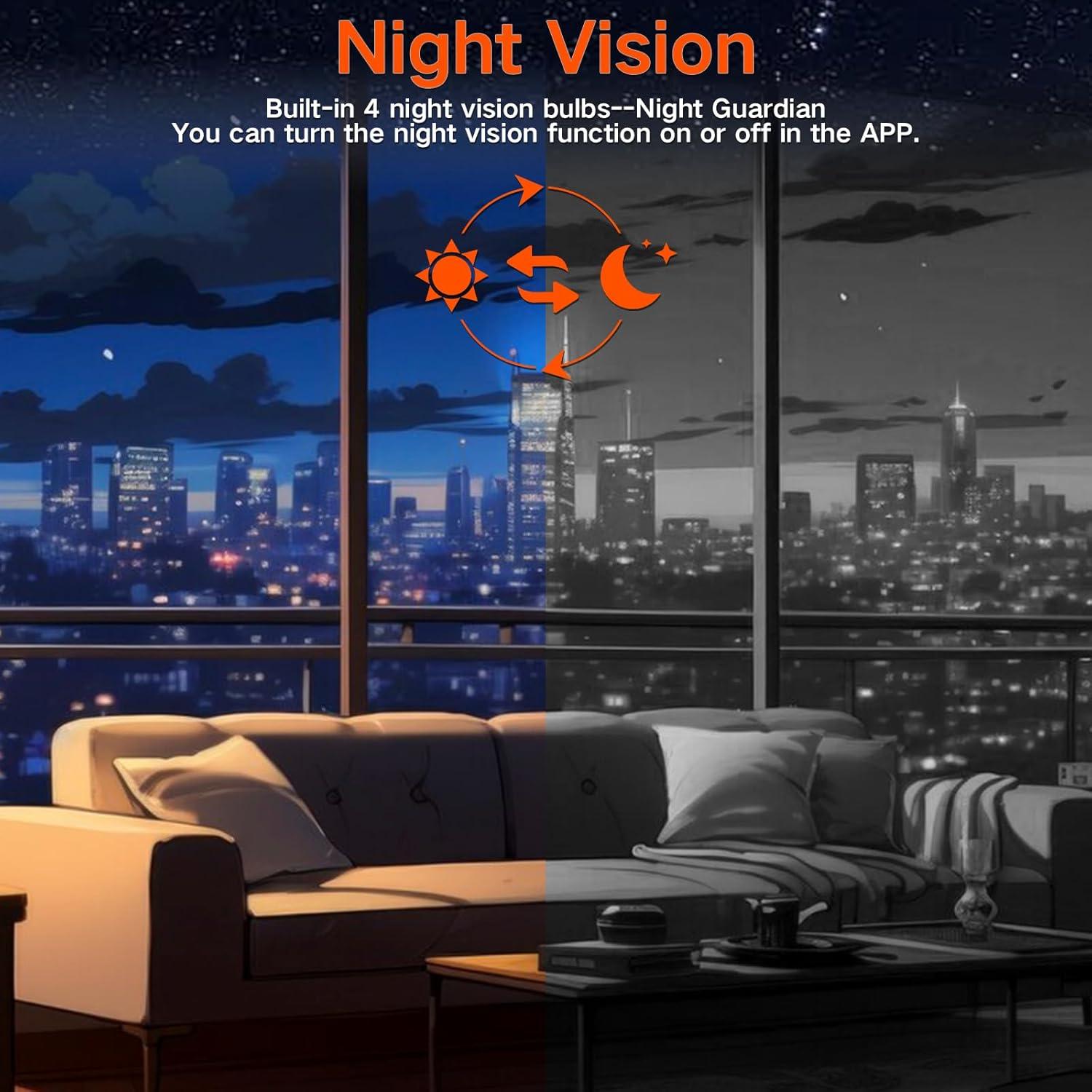 Cámara de Seguridad HD 1080P Power Bank 5000mAh WiFi