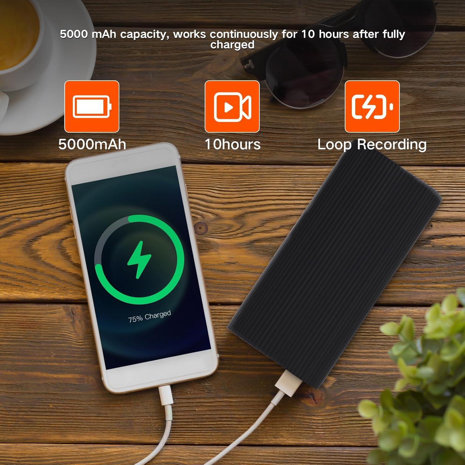 Cámara de Seguridad HD 1080P Power Bank 5000mAh WiFi