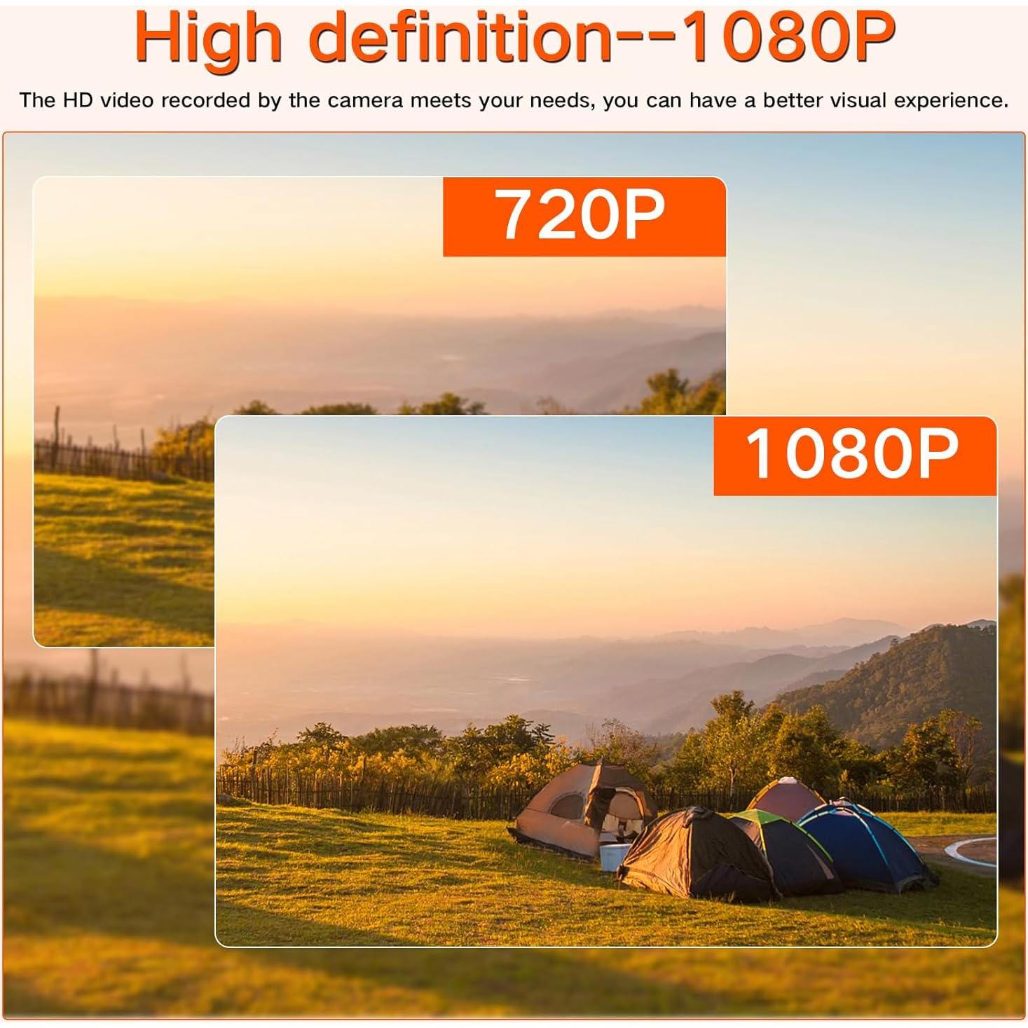 Cámara de Seguridad HD 1080P con Batería 10000mAh y Visión Nocturna