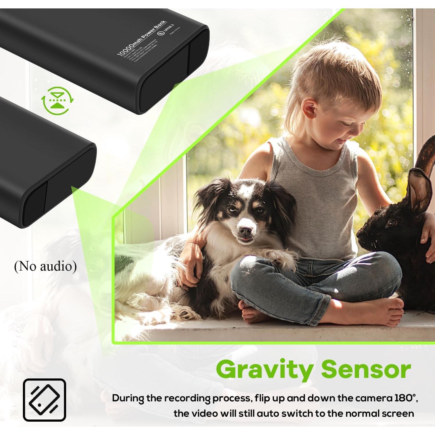 Banco de Energía 10000mAh y Cámara de Seguridad 2K HD