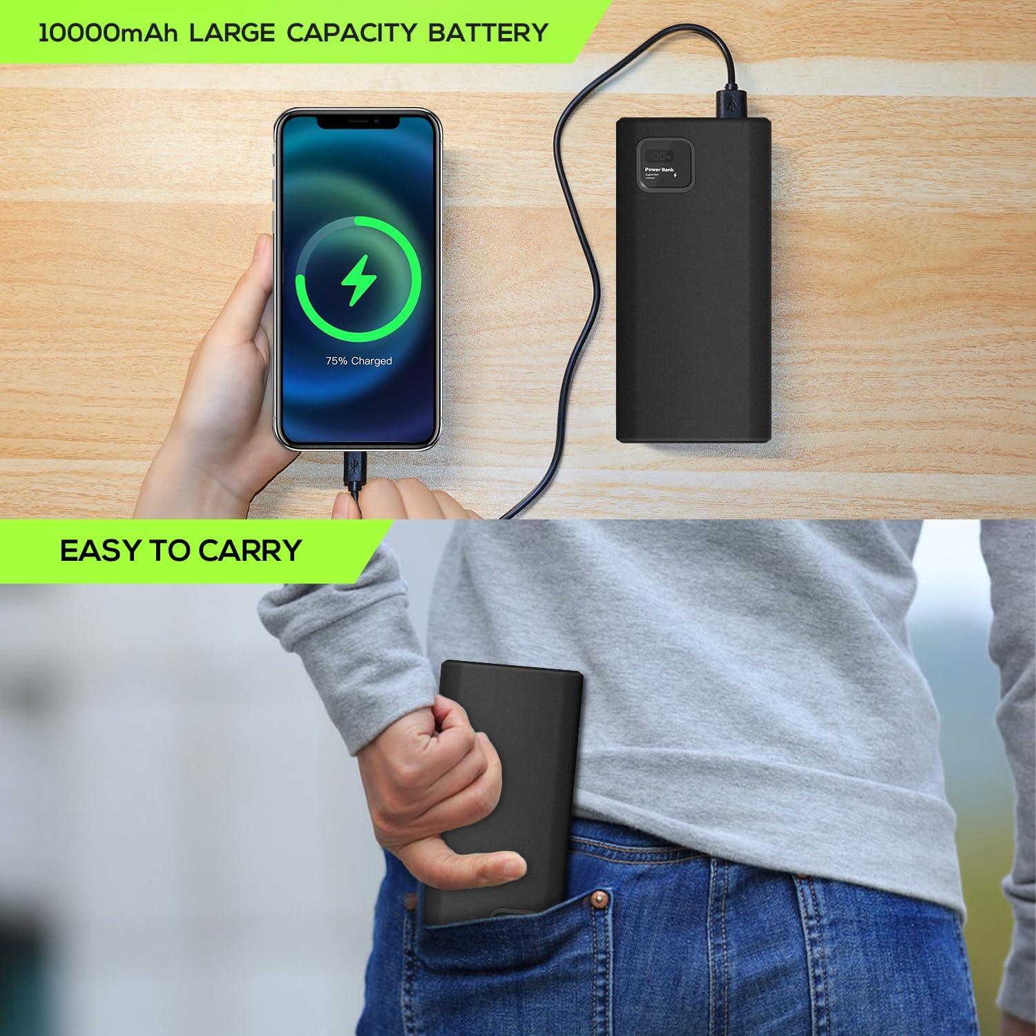 Banco de Energía 10000mAh y Cámara de Seguridad 2K HD