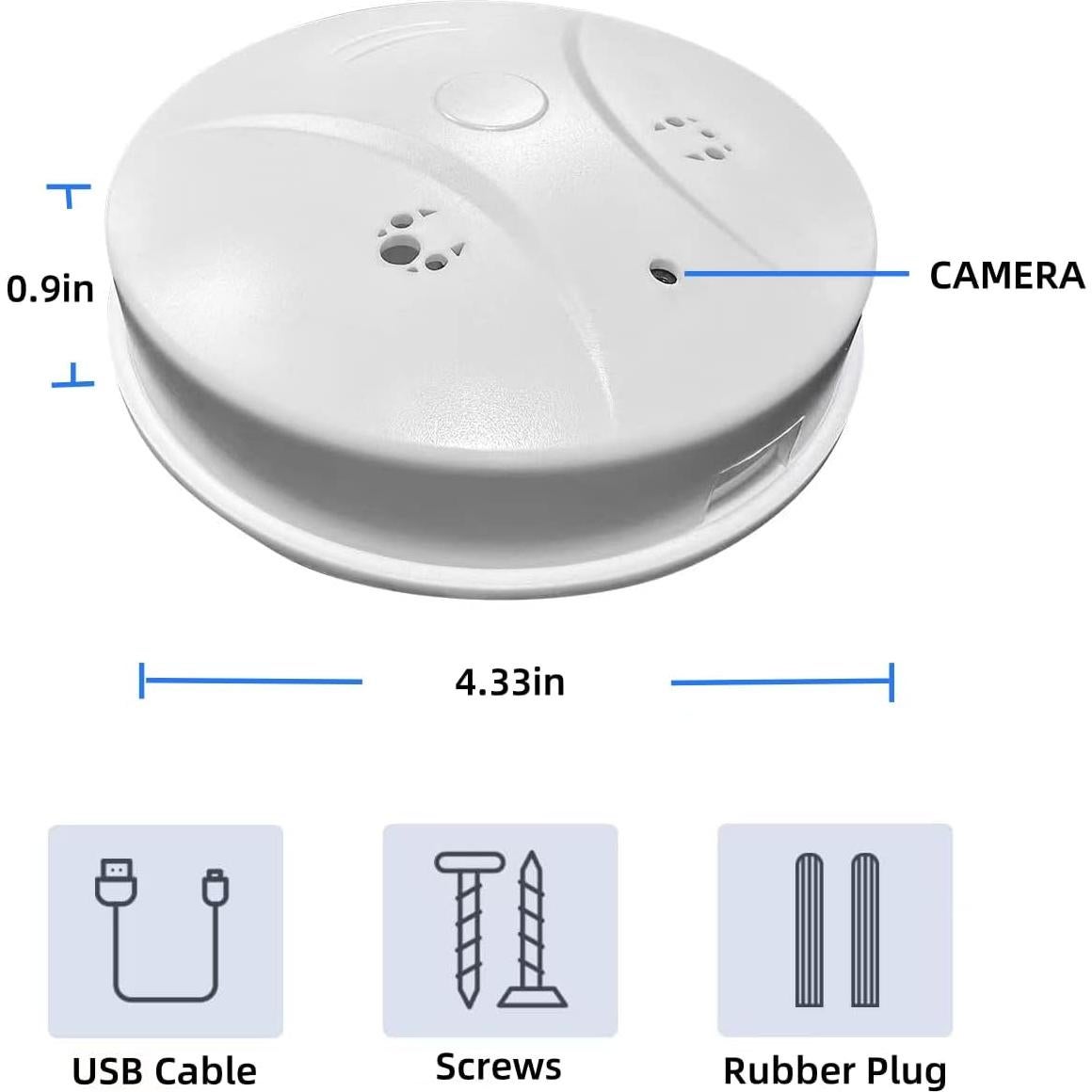 Cámara de Seguridad Oculta K12 1080P WiFi con Visión Nocturna