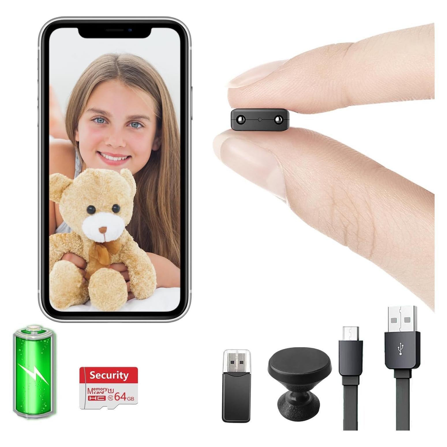 Cámara Inalámbrica MiniCamPro 64GB HD 1080P con Batería