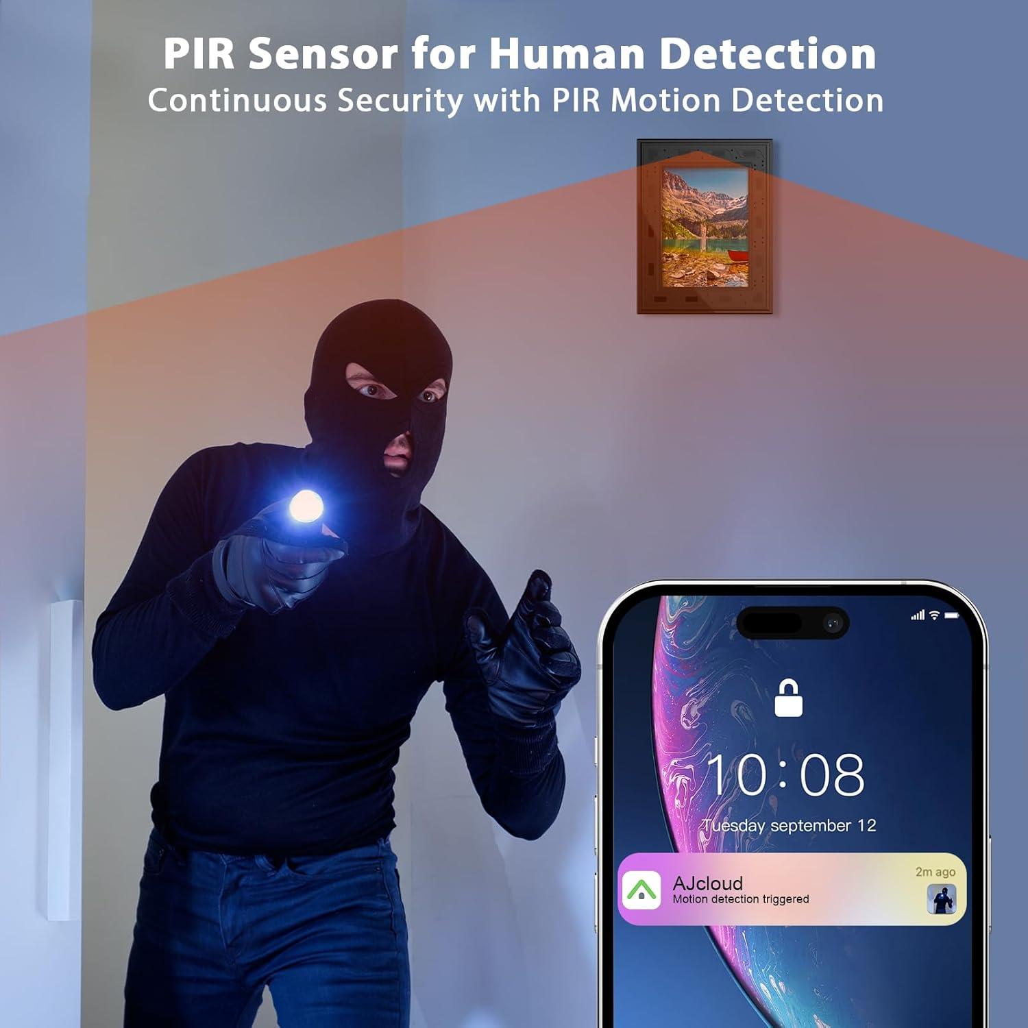 Cámara de Seguridad WiFi 1080P GIIRKUUU con Detección PIR