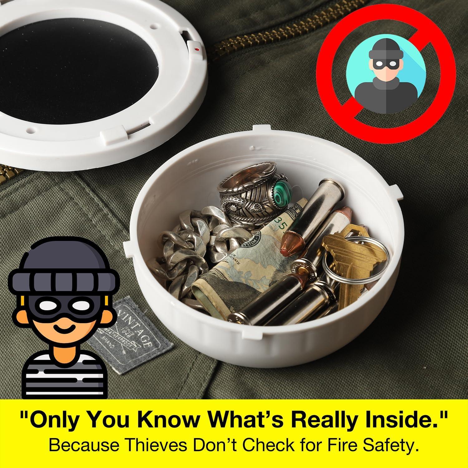 Caja Falsa de Alarma de Humo Stinger con Compartimento Oculto