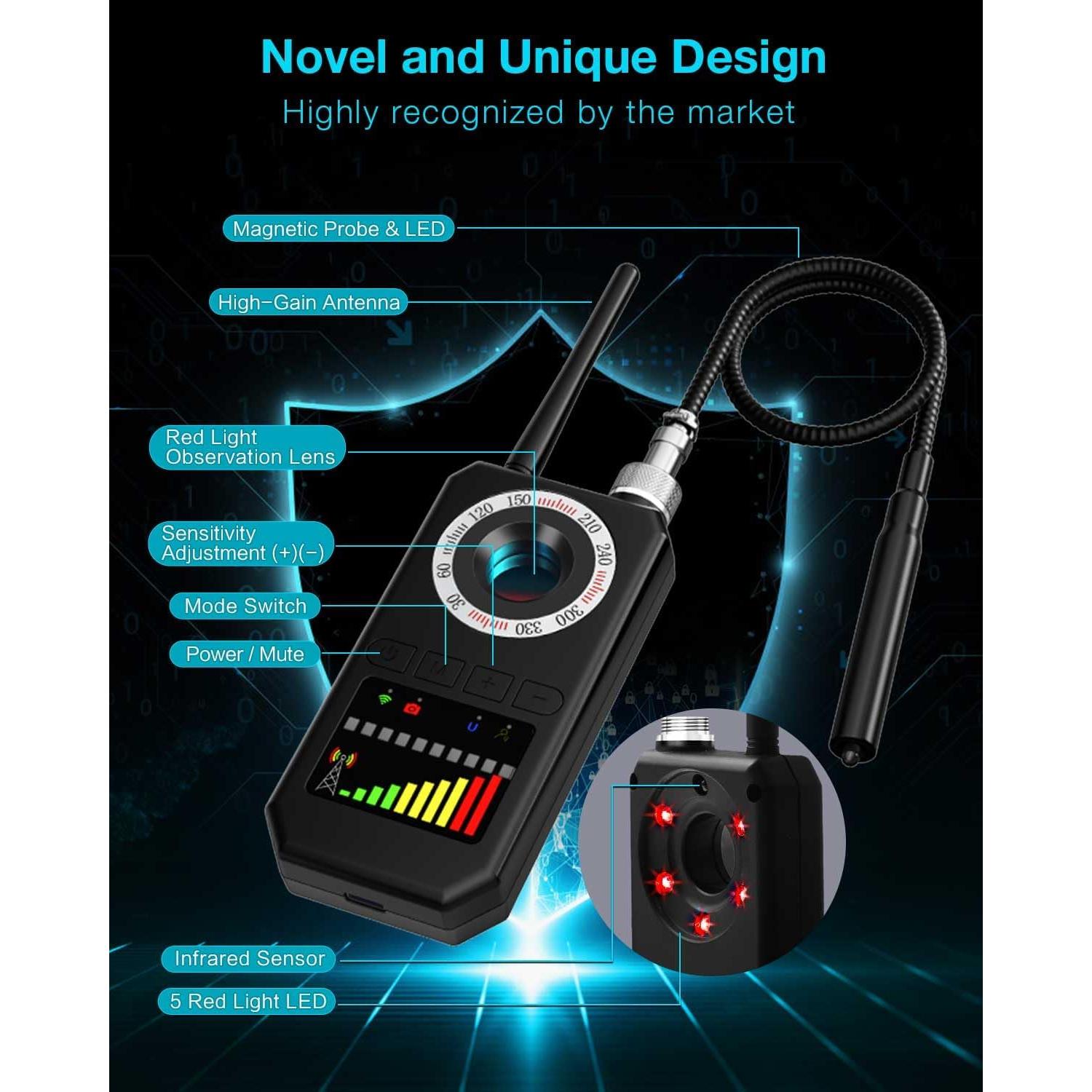 Detector de cámaras ocultas y dispositivos de escucha CountureMode