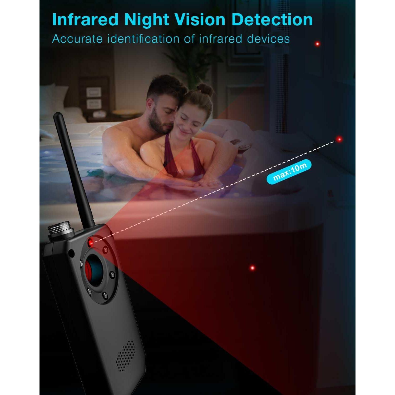 Detector de cámaras ocultas y dispositivos de escucha CountureMode