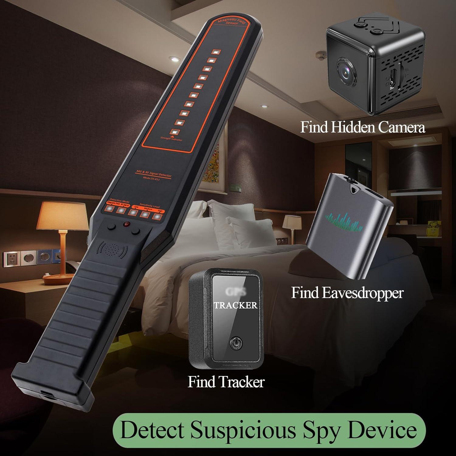 Detector de cámaras ocultas KAXYUYA DS811 - Alta sensibilidad