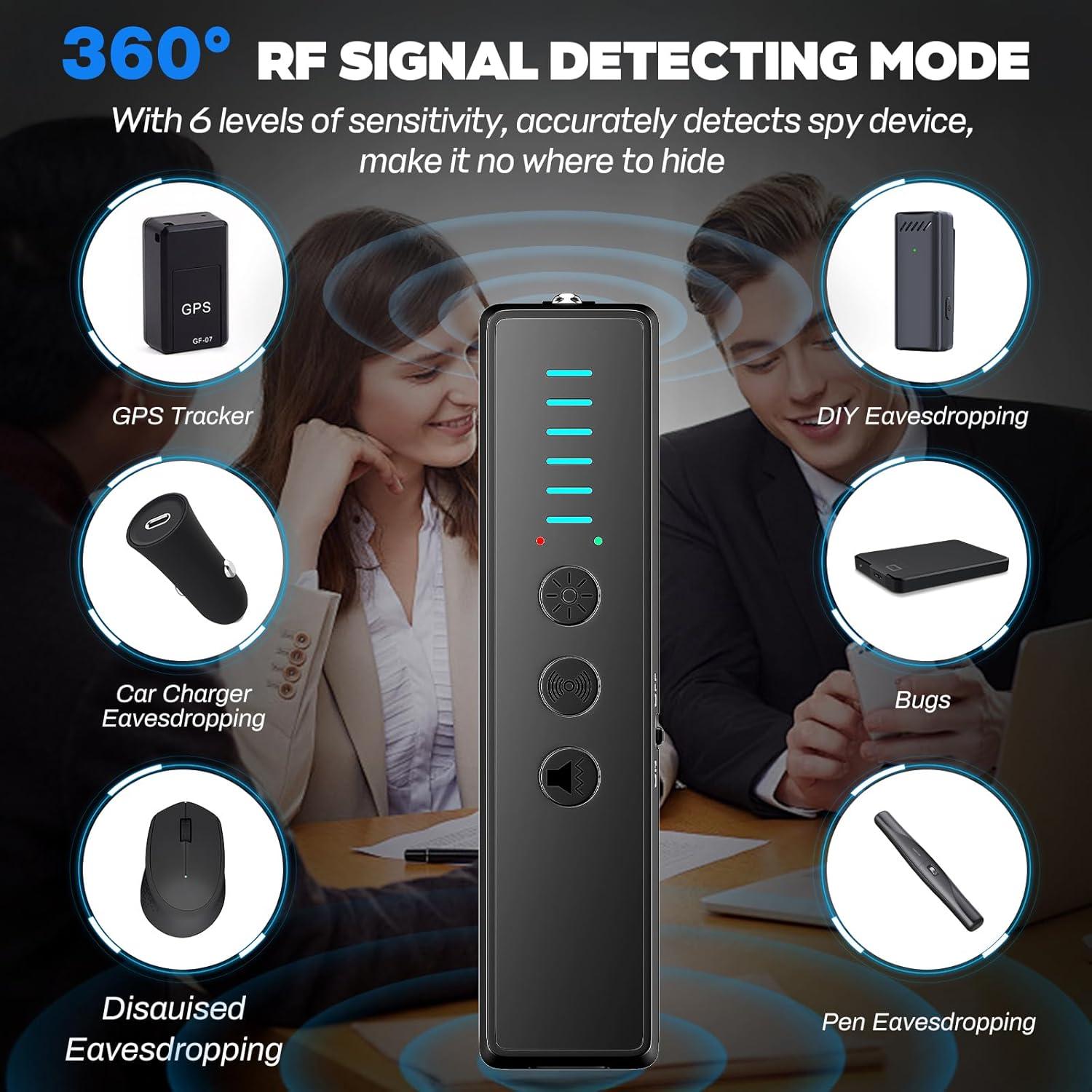 Detector de Cámara Oculta Brathird S600 - 4 en 1, 30m