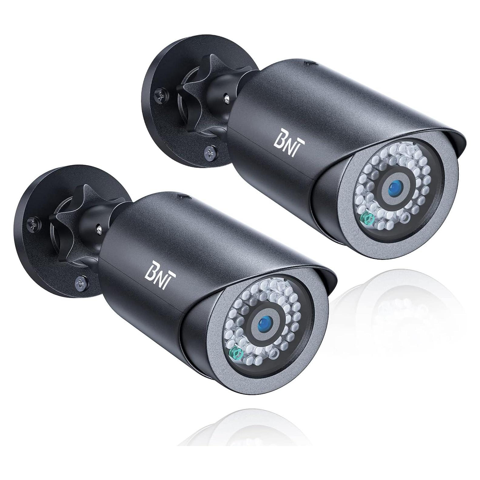 Cámara de Seguridad Falsa BNT Dummy 2 Paquete LED Roja