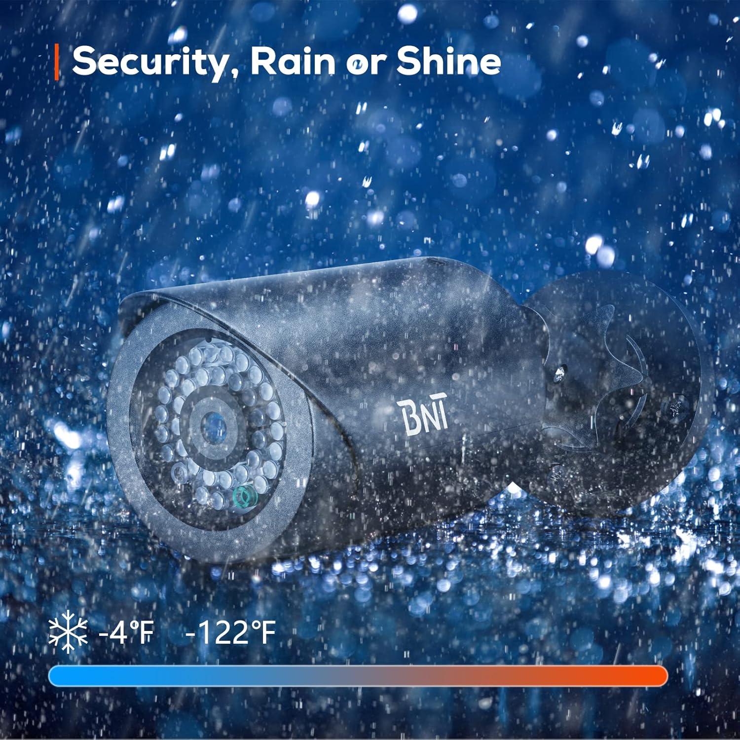 Cámara de Seguridad Falsa BNT Dummy 2 Paquete LED Roja