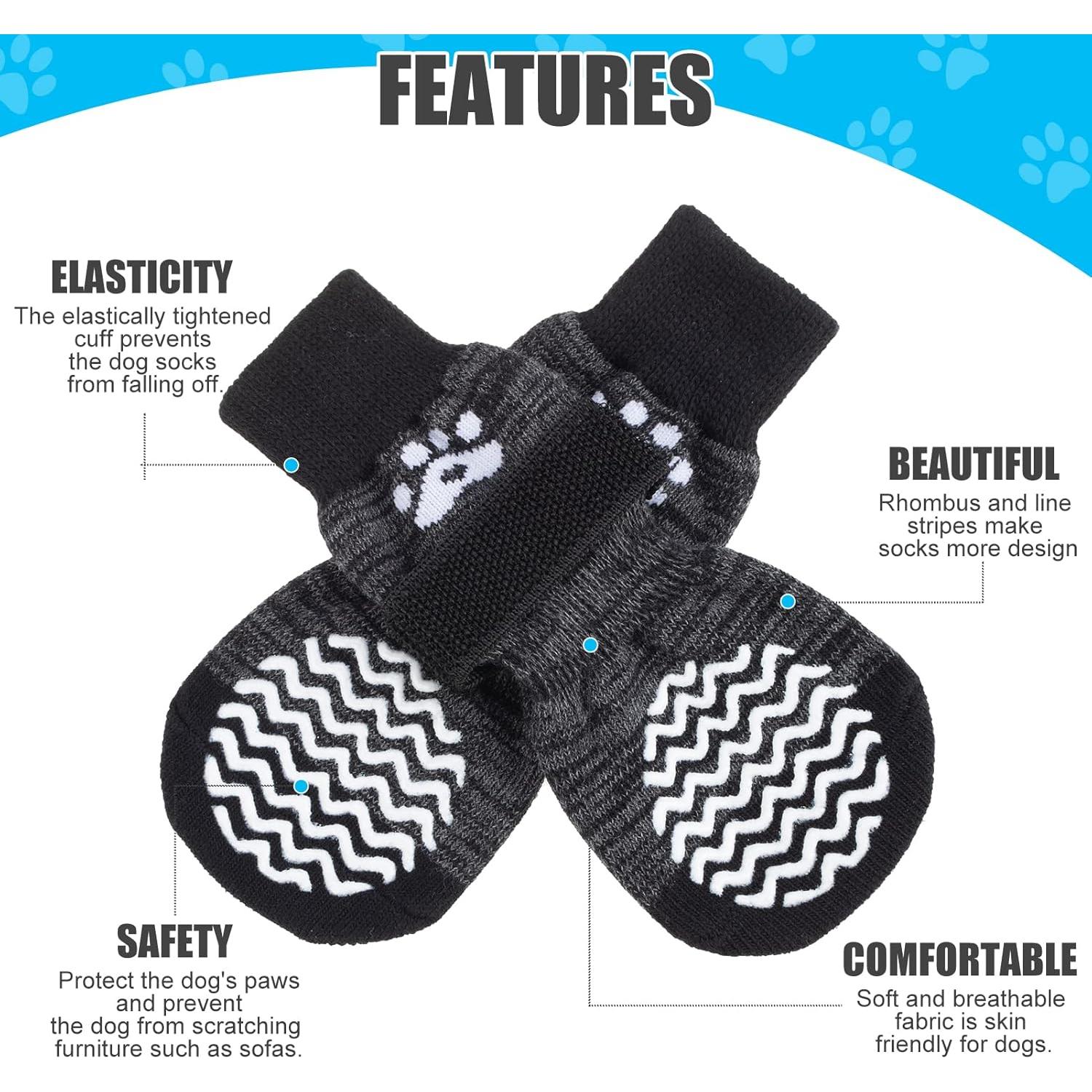 Calcetines Antideslizantes para Perros PUPTECK - Paquete de 6