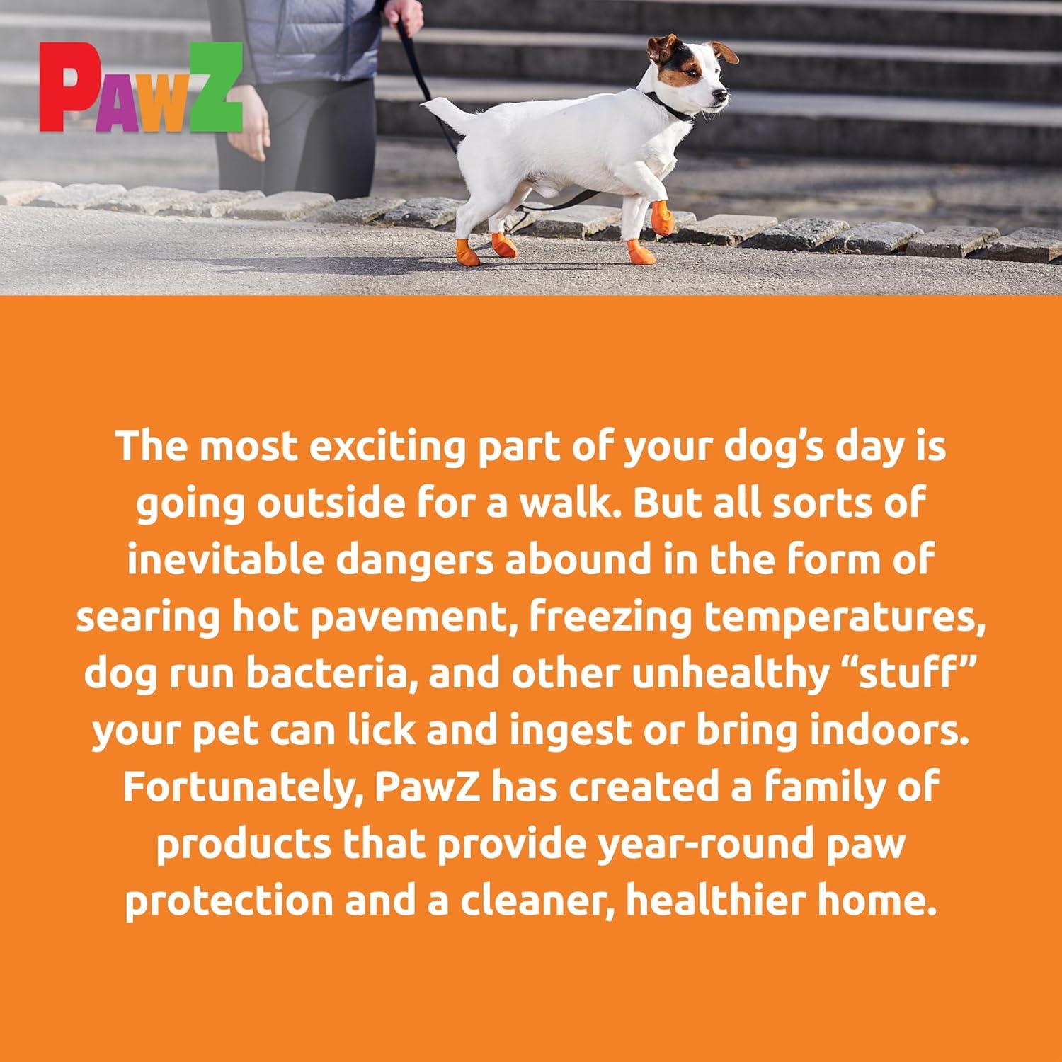 Botas de goma PawZ para perros pequeños - Impermeables y antideslizantes - X-Pequeño (3.81-5.08 cm) - Paquete de 24