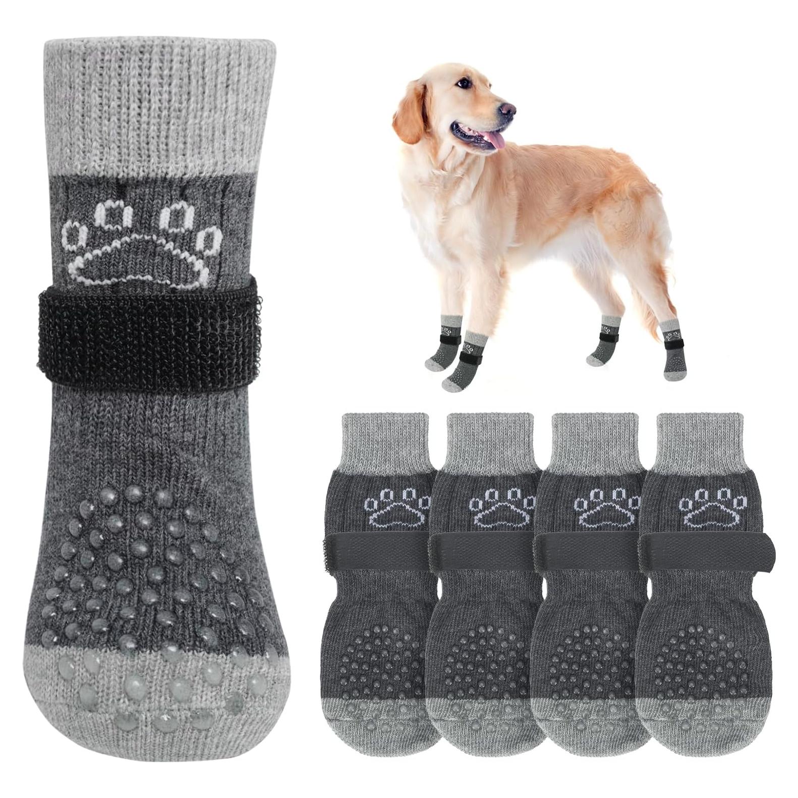 Calcetines Antideslizantes para Perros SCENEREAL Talla L
