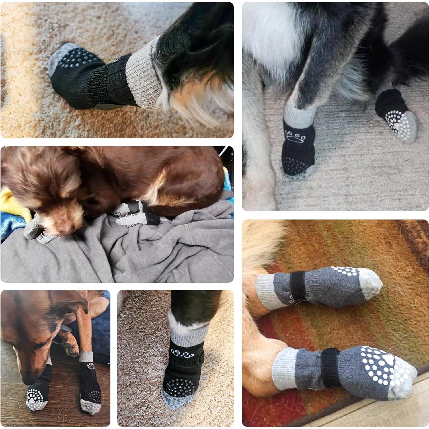 Calcetines Antideslizantes para Perros SCENEREAL Talla L