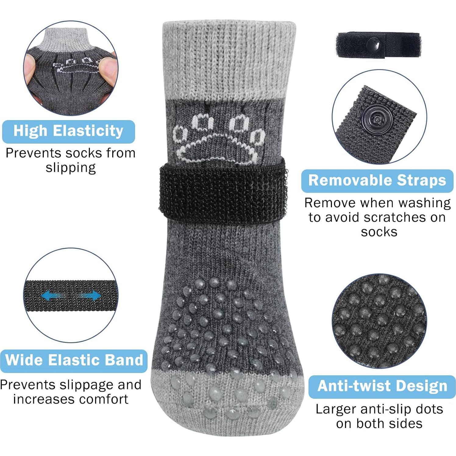 Calcetines Antideslizantes para Perros SCENEREAL Talla L