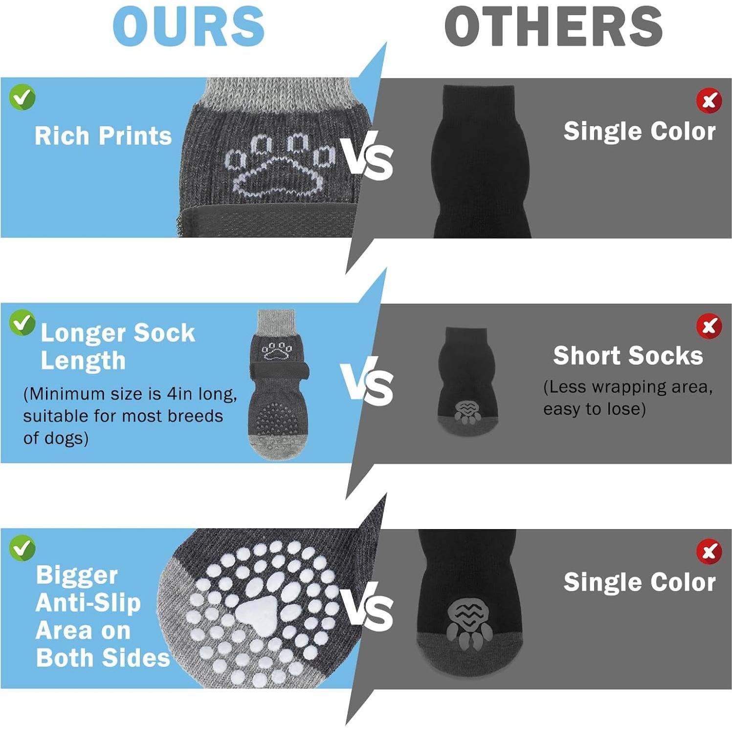 Calcetines Antideslizantes para Perros SCENEREAL Talla L