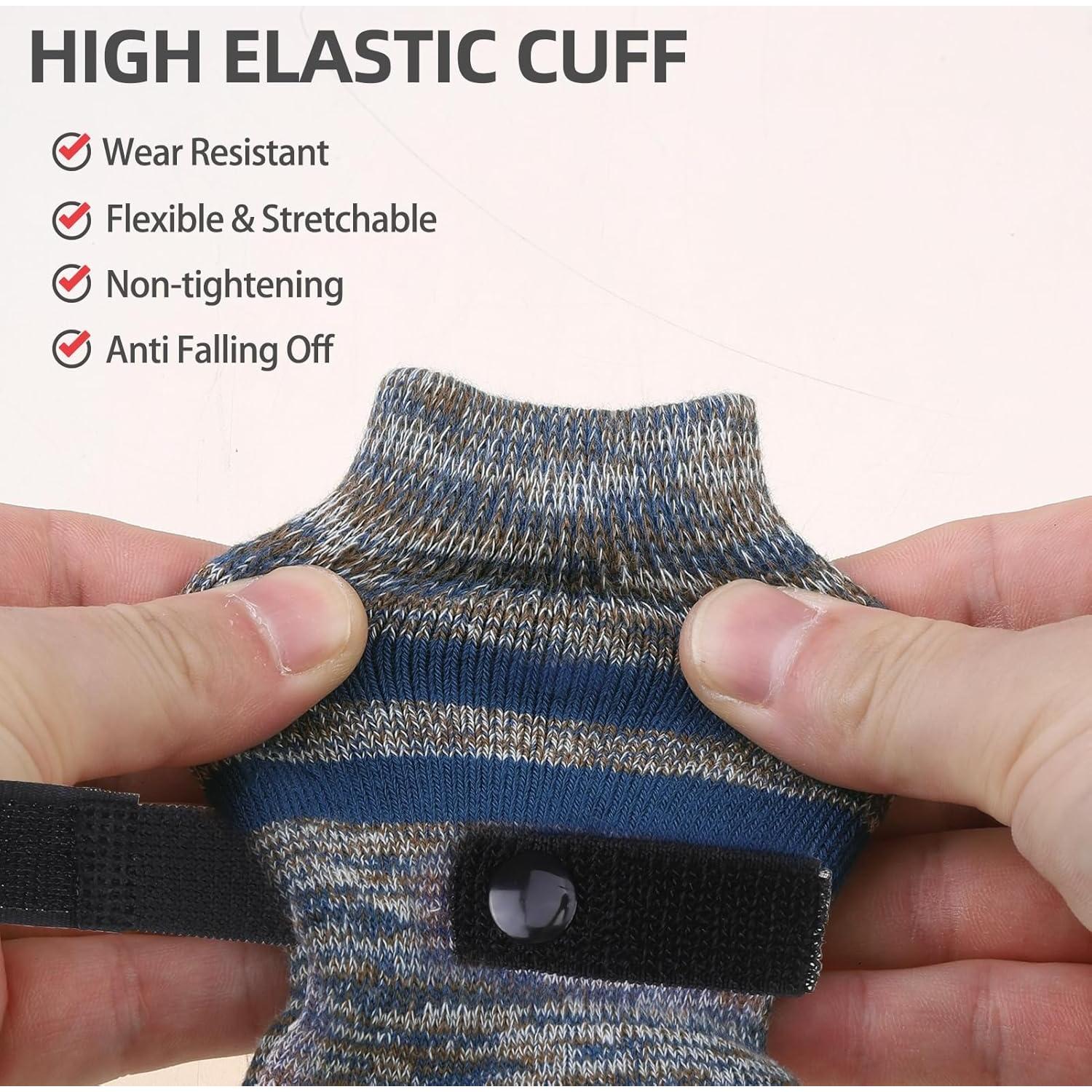 Calcetines Antideslizantes para Perros PUPTECK Azul Marino L