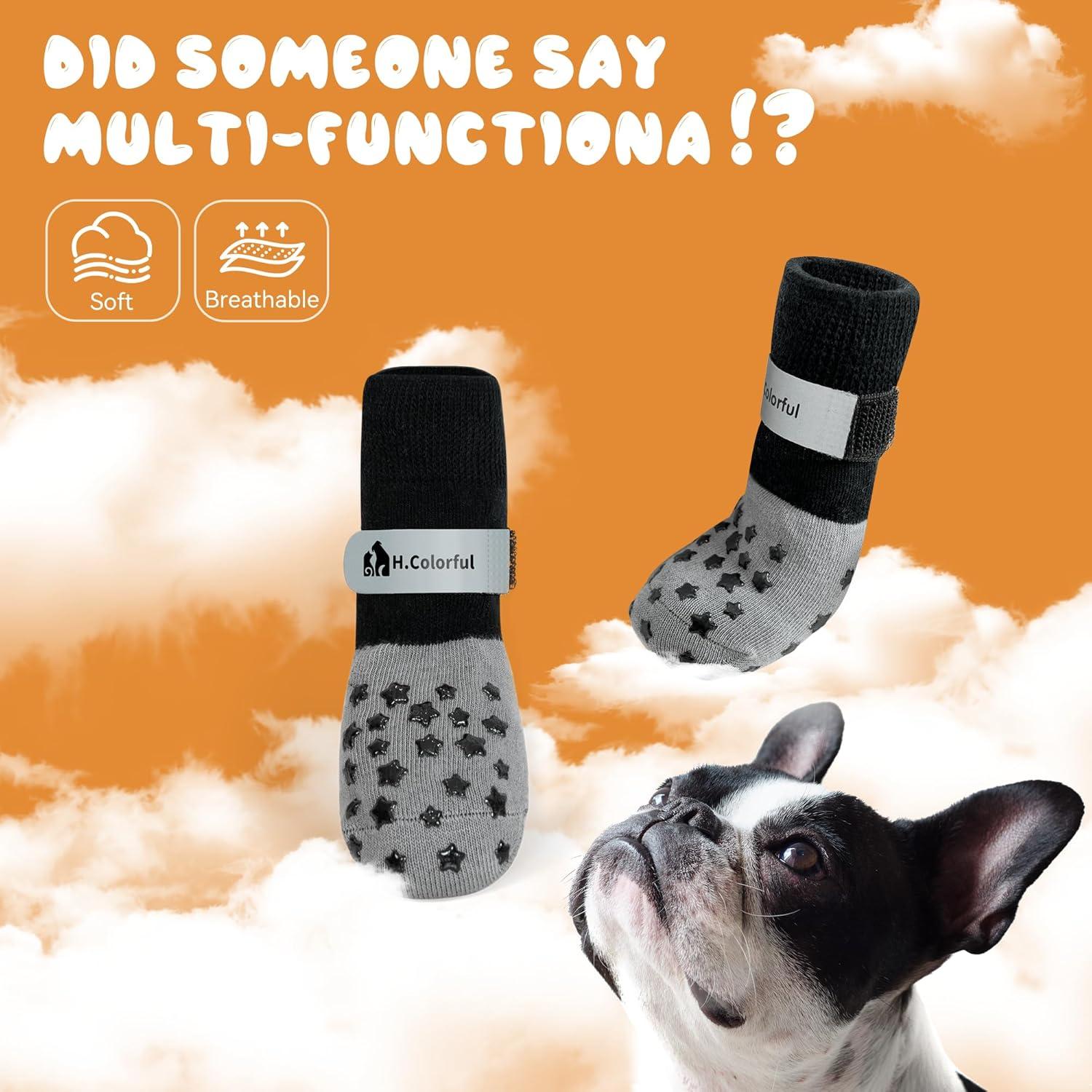 Calcetines Antideslizantes para Perros Homcolorful - Set de 6 M
